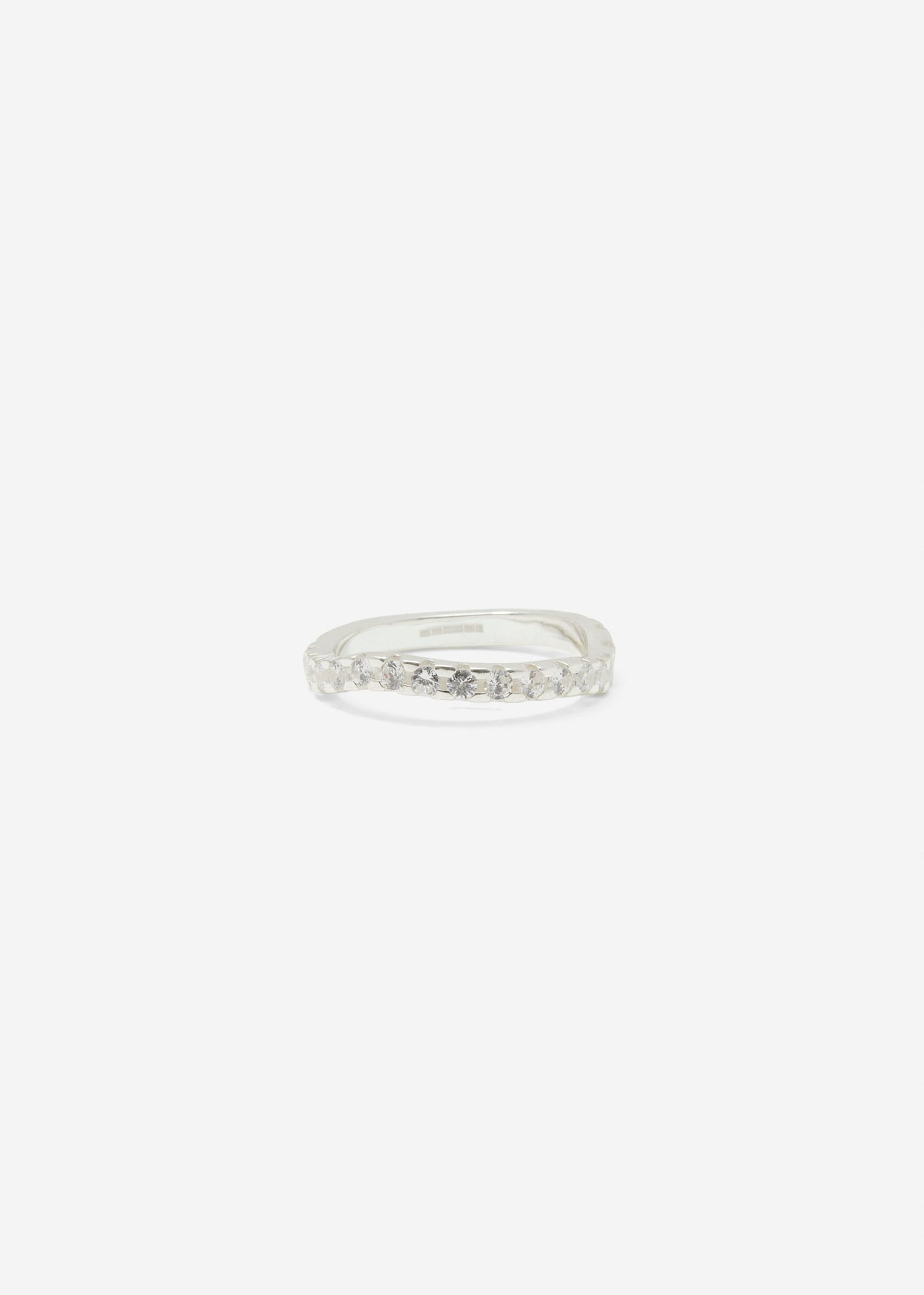 Distorted Single Ring Midi | White - Rings - Cornelia Webb - 1