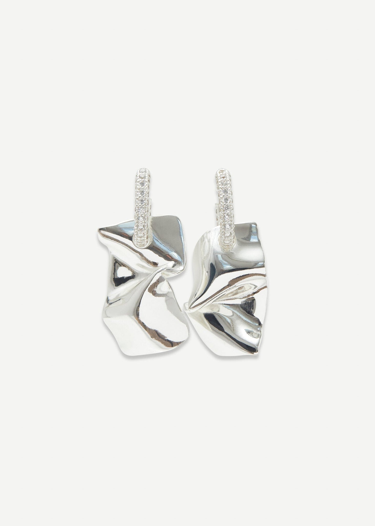 Folded Hoop Earring Midi - Earrings - Cornelia Webb - 1