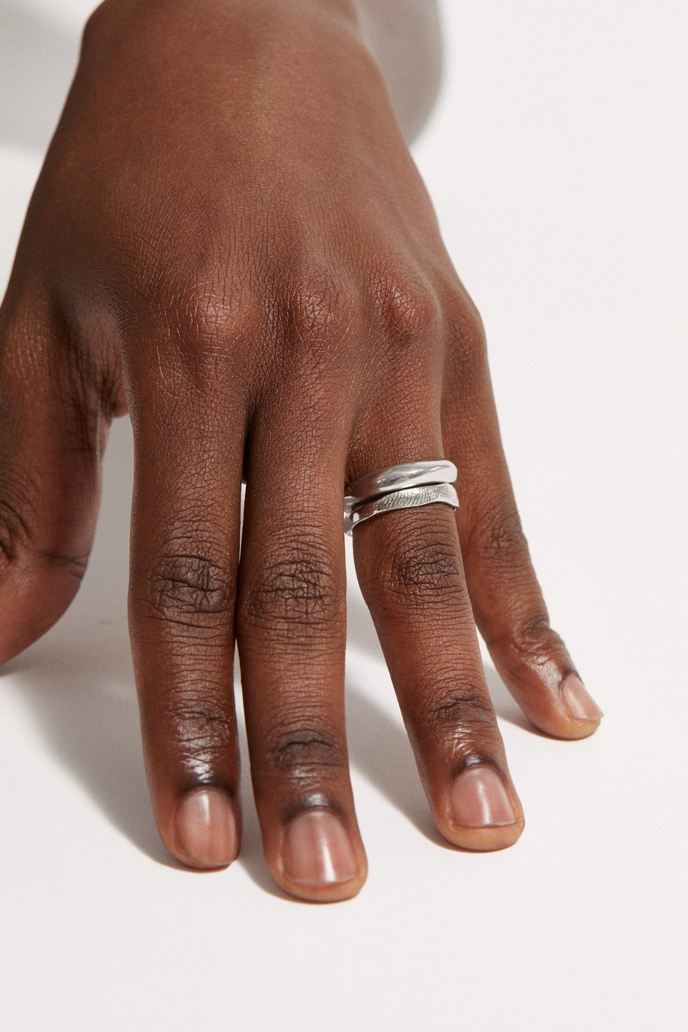 Organic Band Finger Imprinted - Rings - Customised - 2