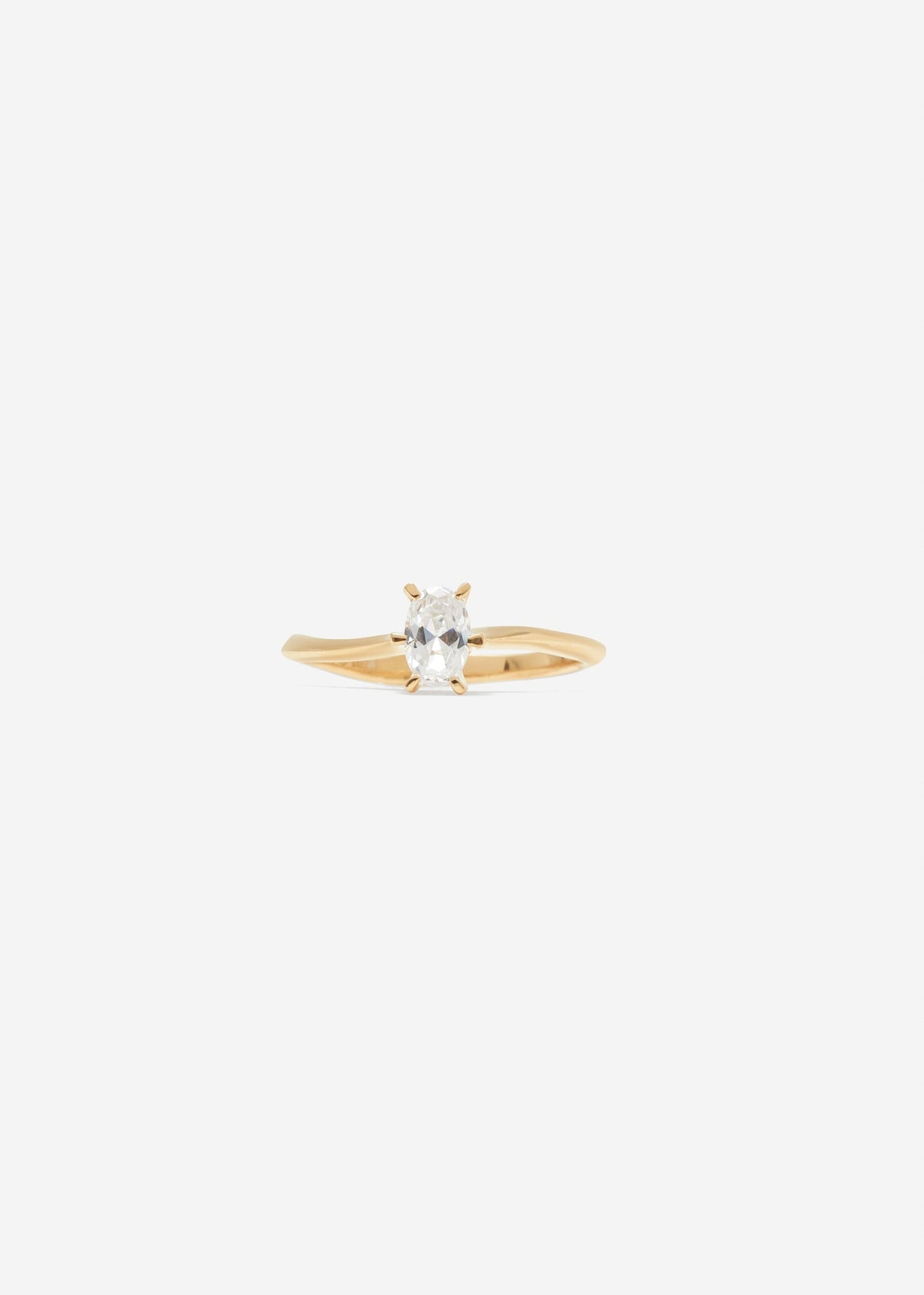Oval Solitaire Ring Midi 0.3 - 0.5 Ct - Customised - 1