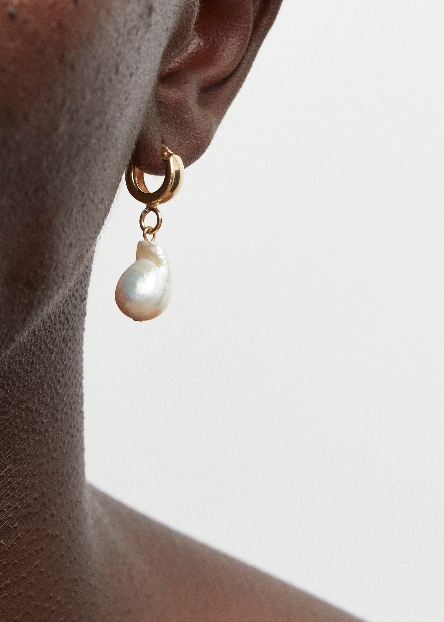 Pearled Drop Hoop Earring - Cornelia Webb - 1