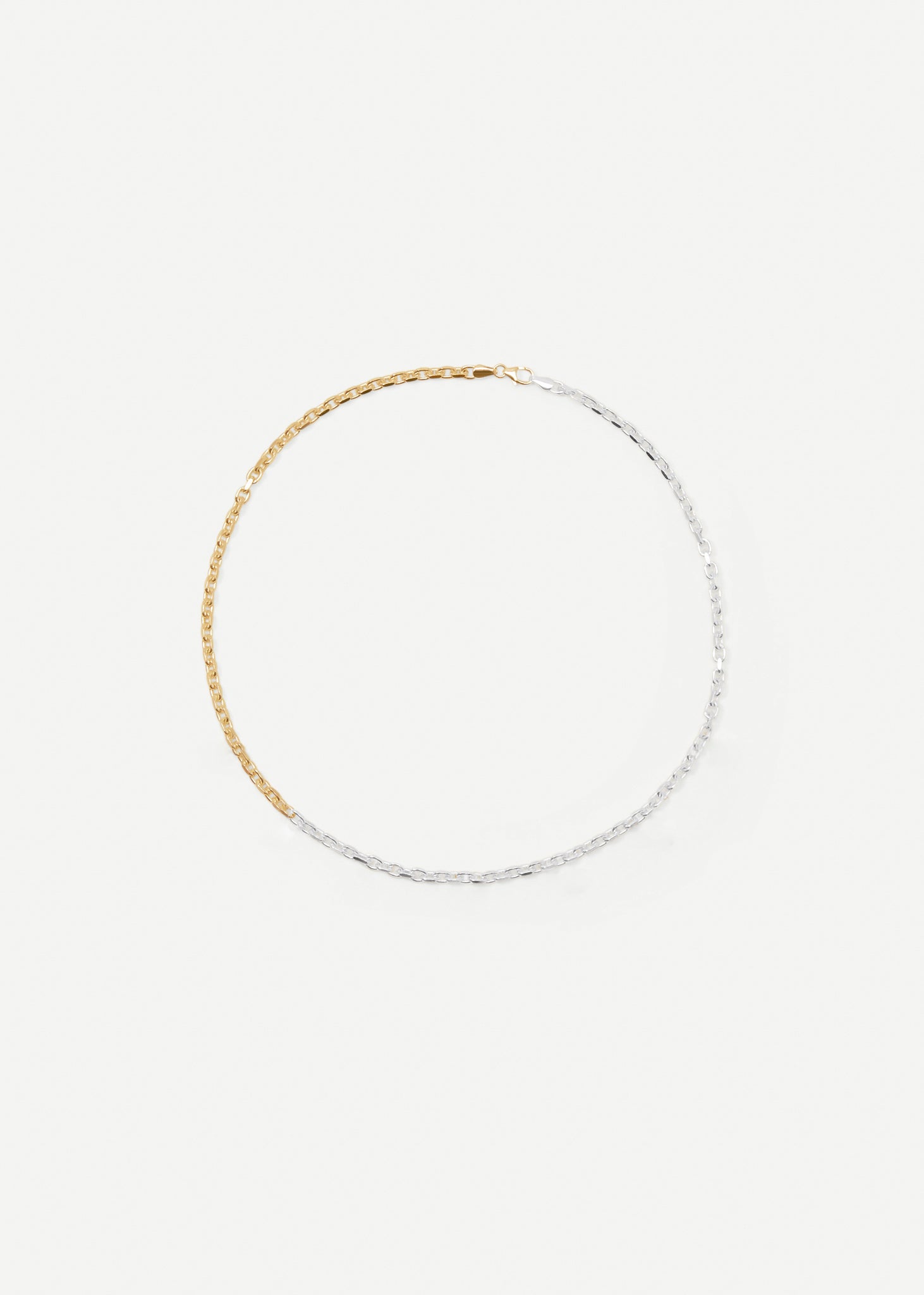 Two toned Sterling Silver Necklace