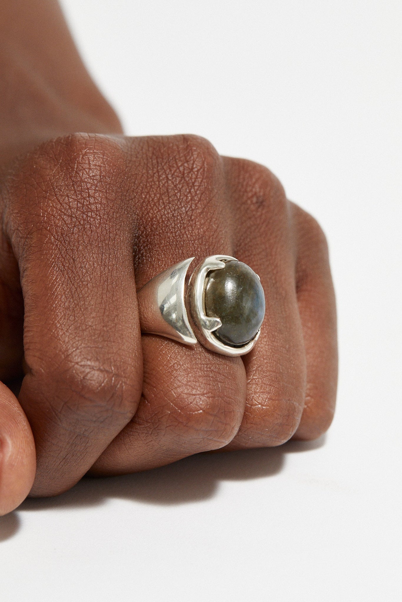 Molded Signet Ring | Labradorite - Rings - Cornelia Webb - 5