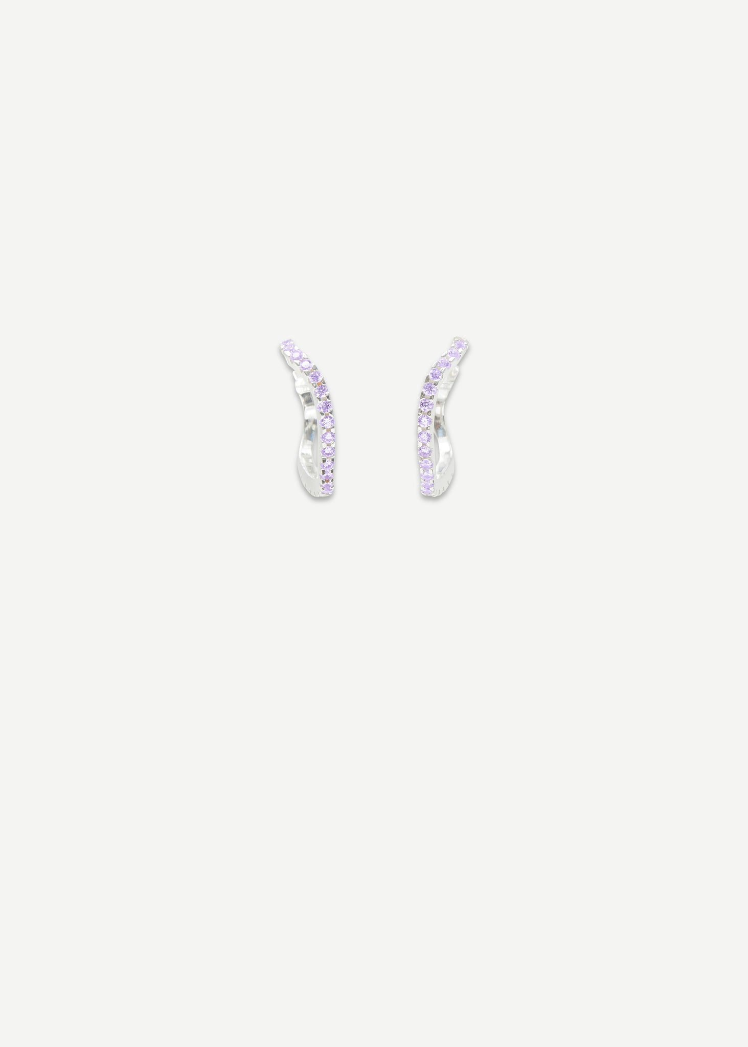 Distorted Hoop Earring Midi - Lavender