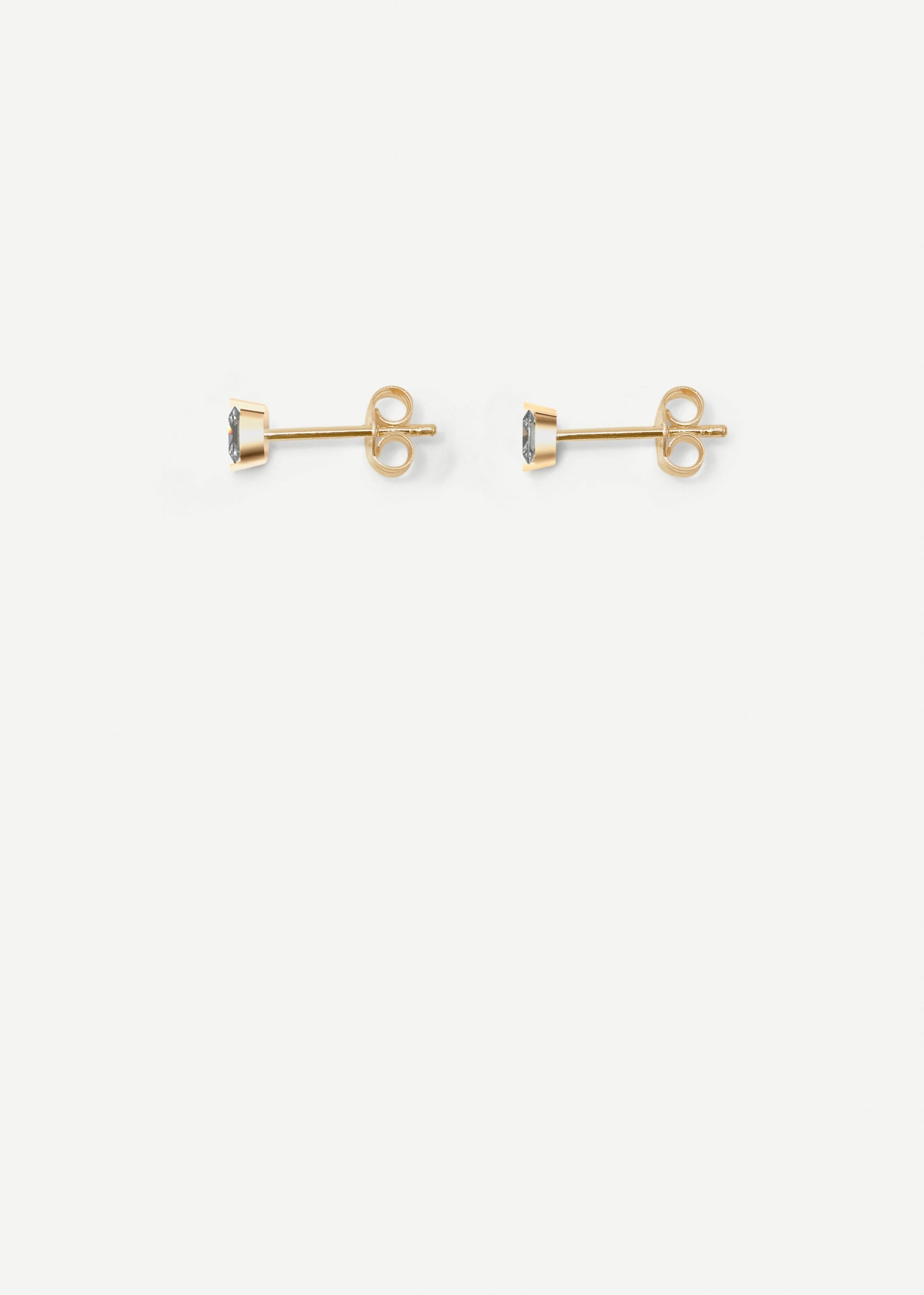 Emerald Cut Diamond Earring