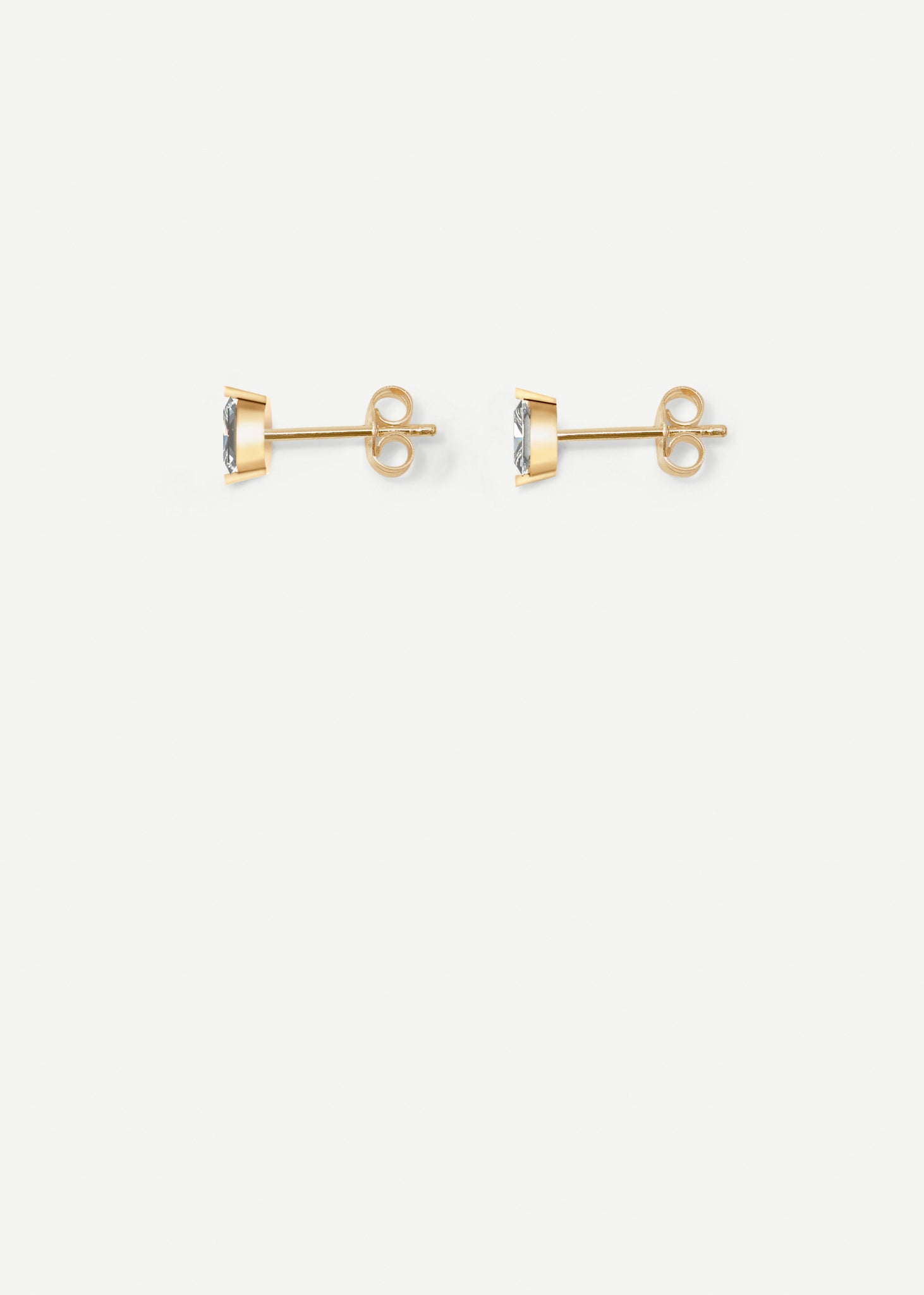 Emerald Cut Diamond Earring
