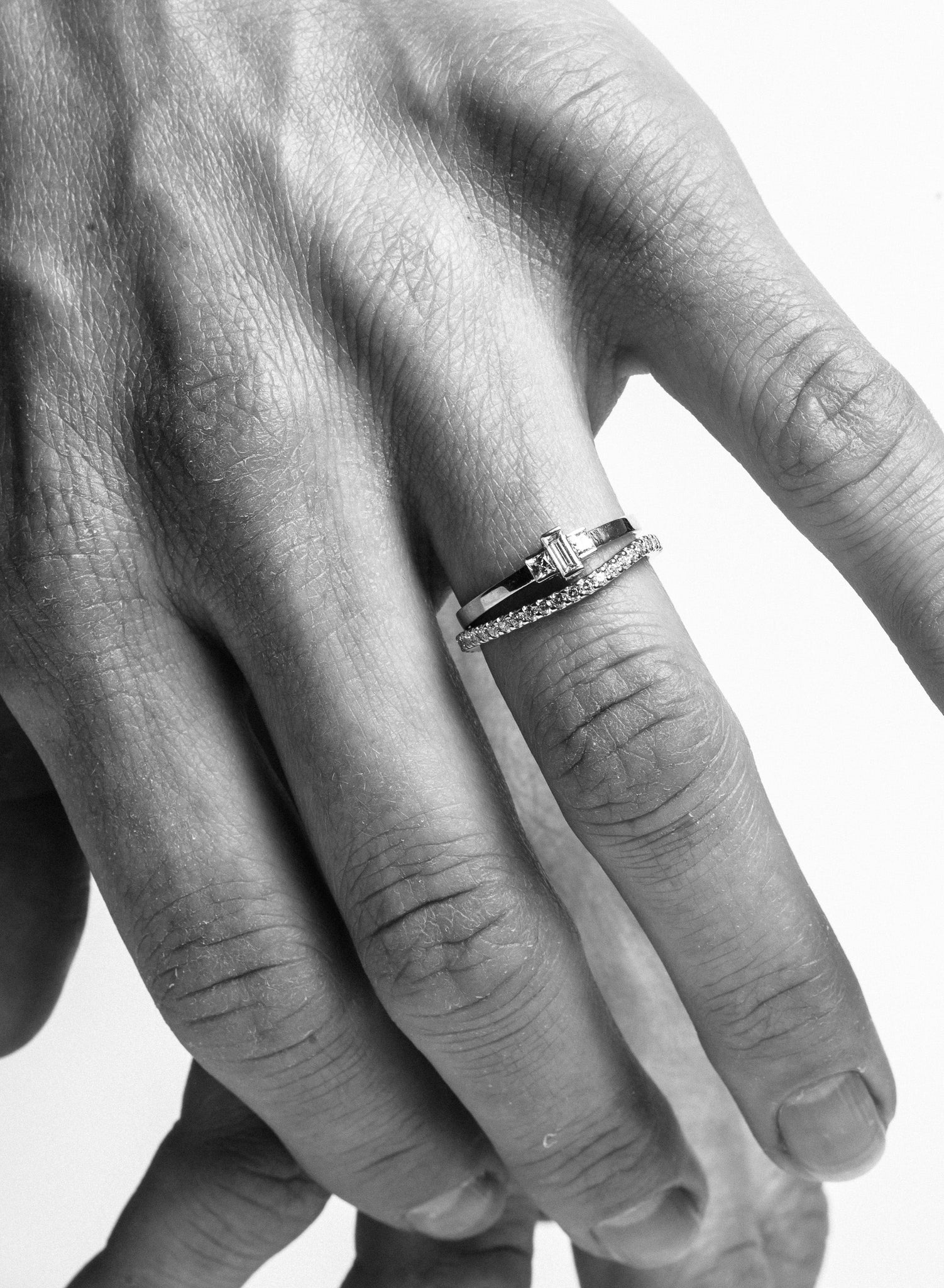 Boxed Baguette Ring - Yellow gold Customised Ring