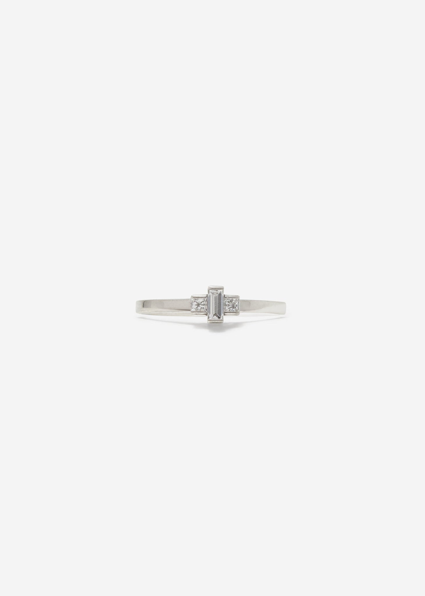 Boxed Baguette Ring - Customised - 1