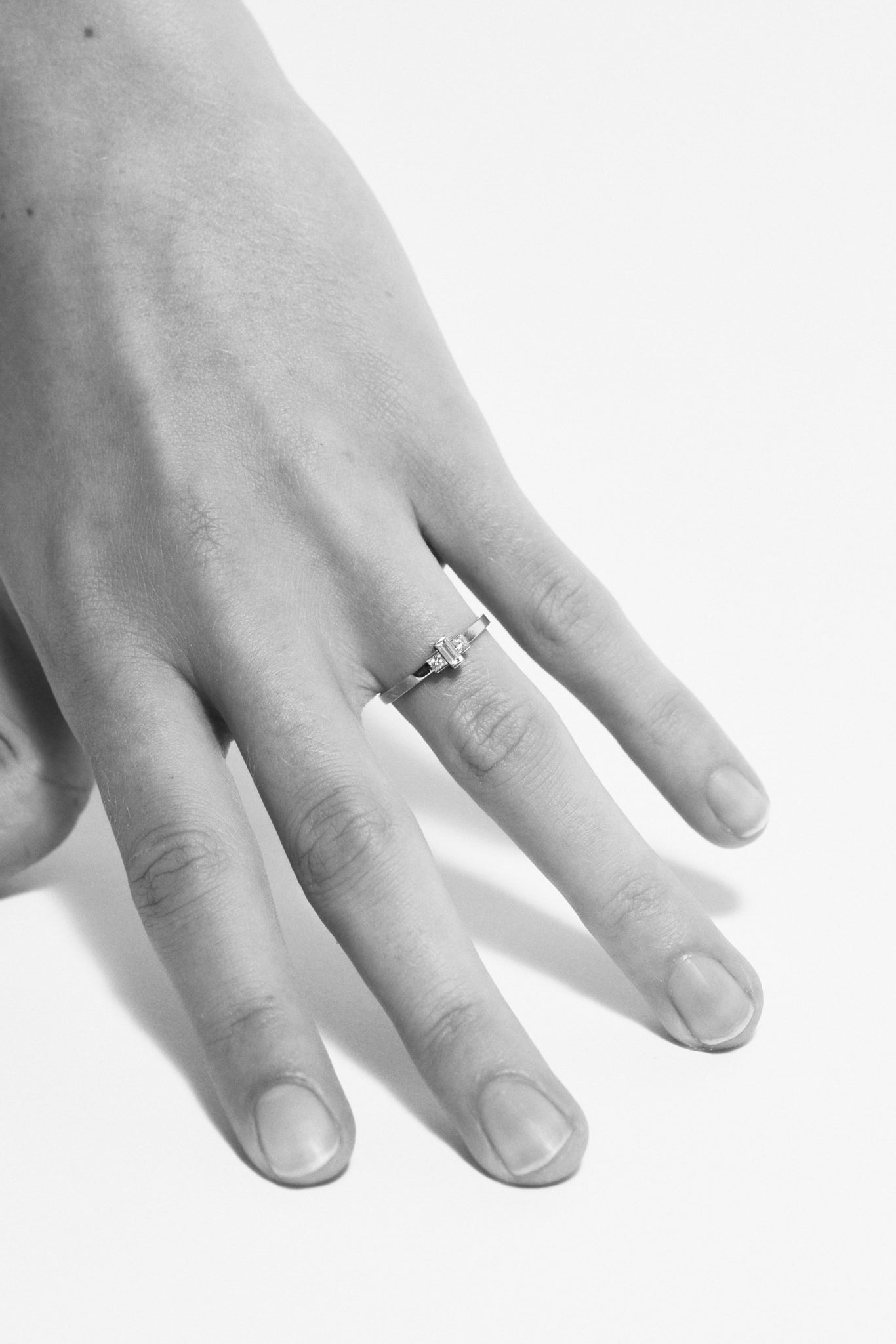 Boxed Baguette Ring - Customised - 4