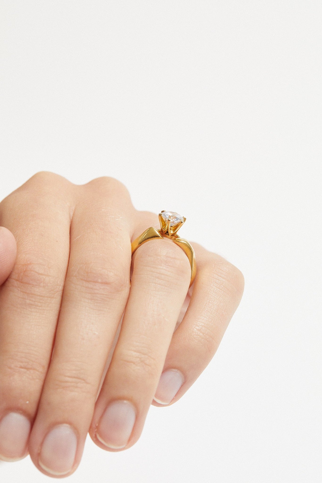 Brilliant Cut Solitaire Ring Maxi 0.7 - 0.9 Ct - Customised - 5