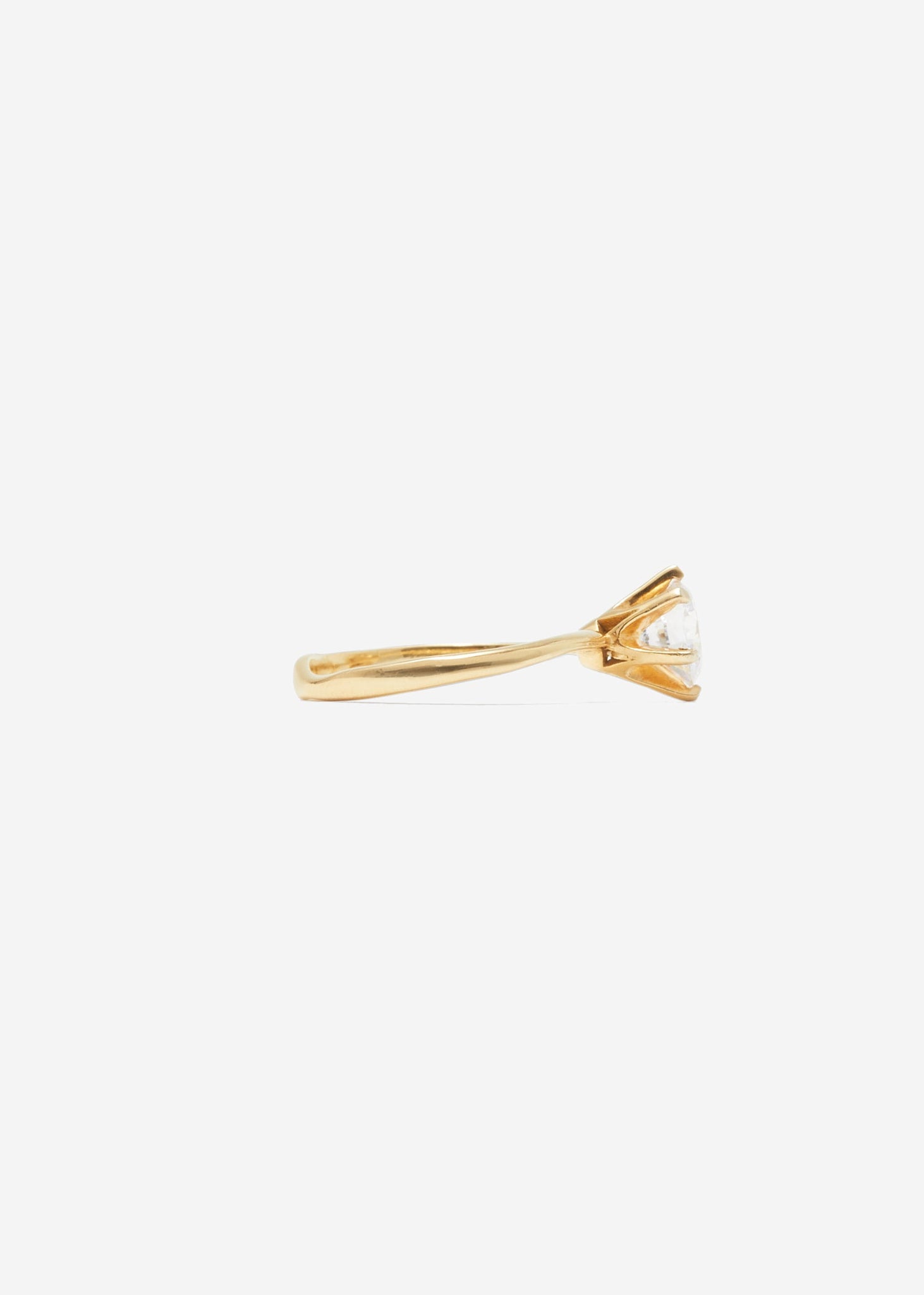 Molded Brilliant Cut Solitaire Ring Maxi 0.7 - 0.9 Ct - Customised - 2