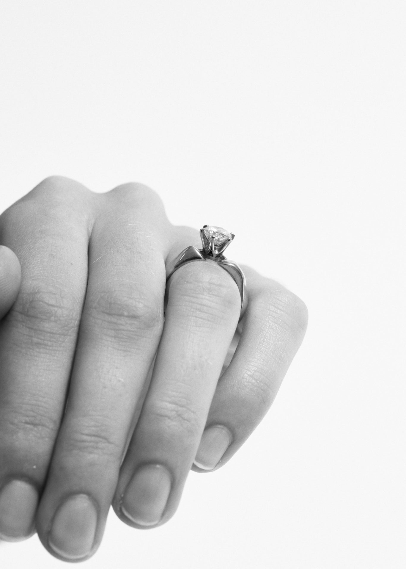 Brilliant Cut Solitaire Ring Maxi 0.7 - 0.9 Ct - Customised - 8