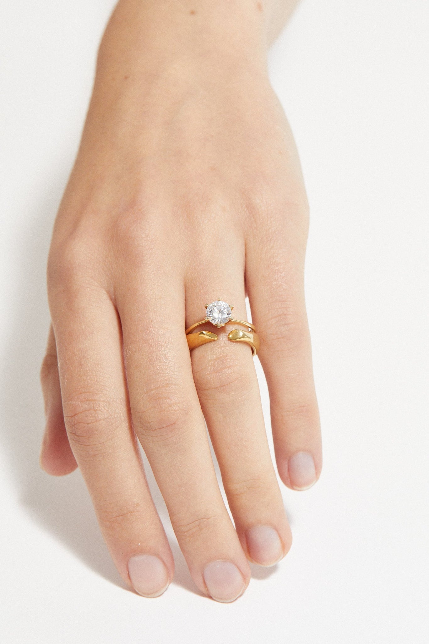 Brilliant Cut Solitaire Ring Maxi 0.7 - 0.9 Ct - Customised - 2