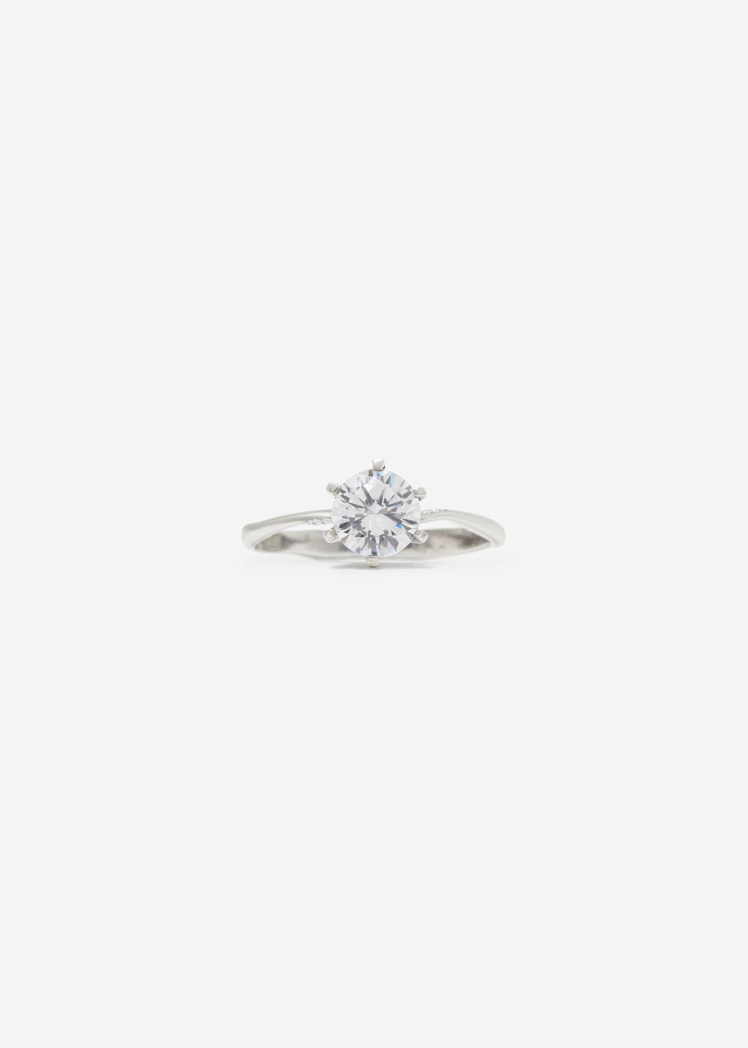 Brilliant Cut Solitaire Ring Maxi Pavé 0.7 - 0.9 Ct - Customised - 1