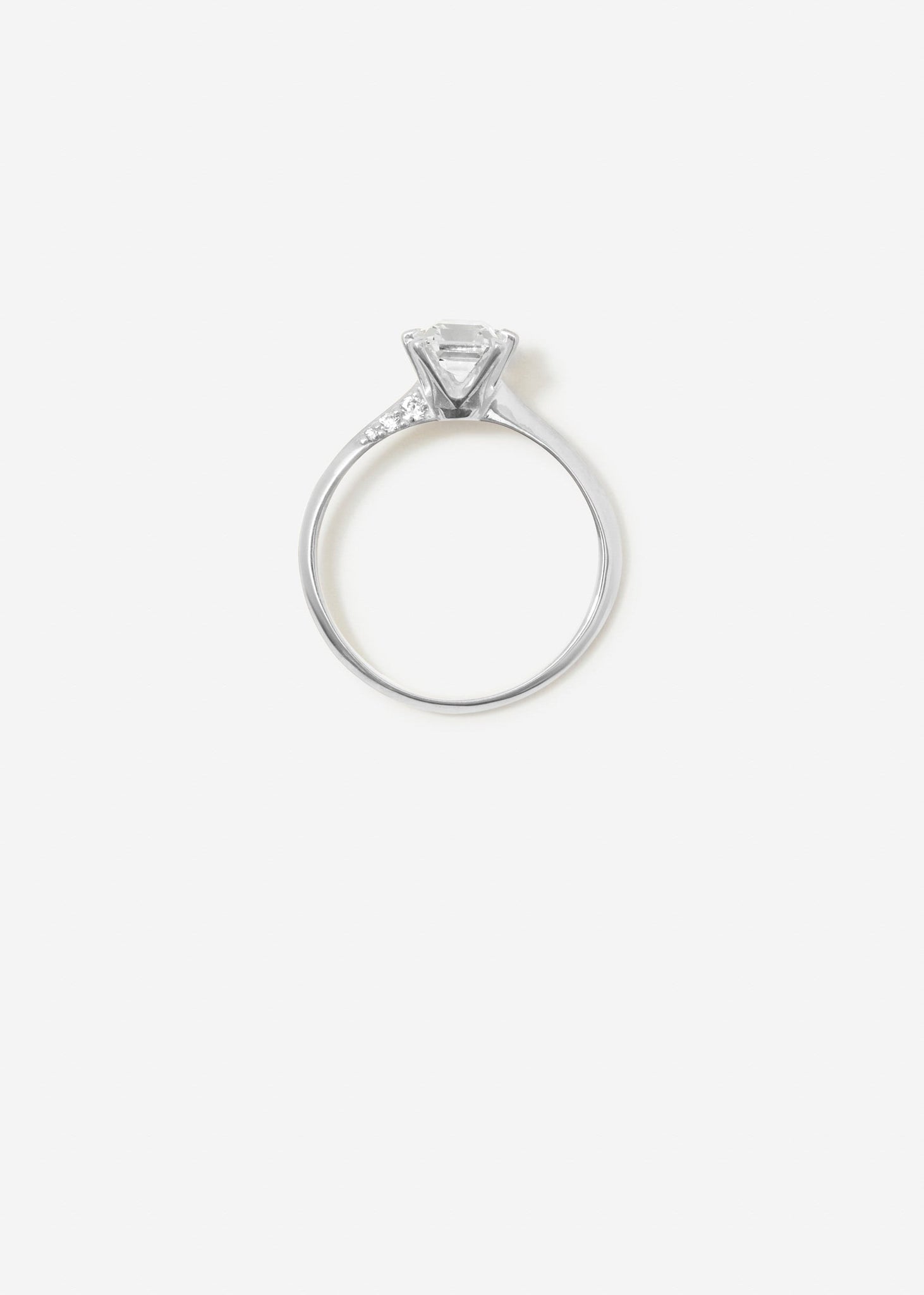 Brilliant Cut Solitaire Ring Maxi Pavé 0.7 - 0.9 Ct - Customised - 2