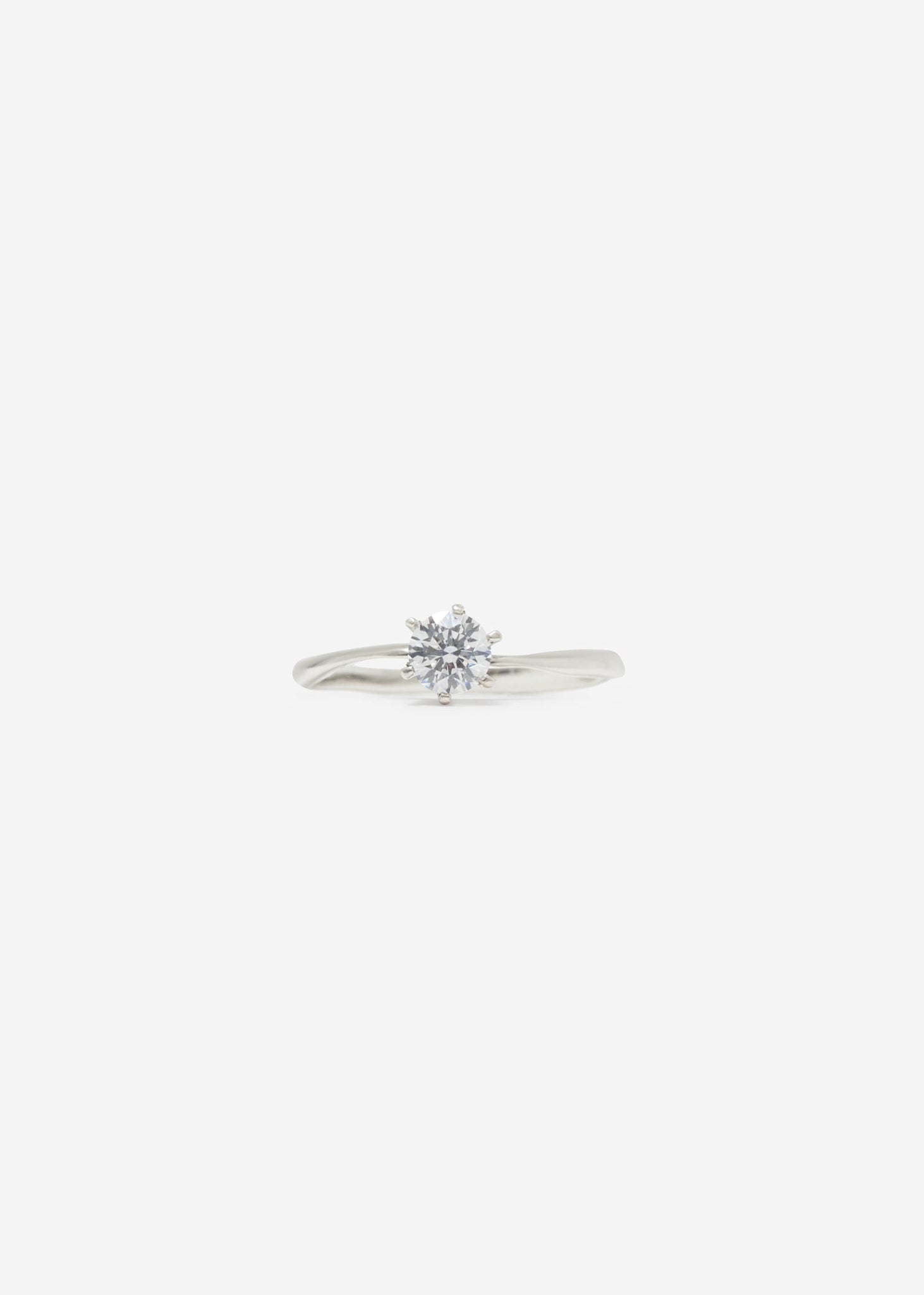 Molded Brilliant Cut Solitaire Ring Midi 0.3 - 0.5 Ct - Rings - Customised - 1
