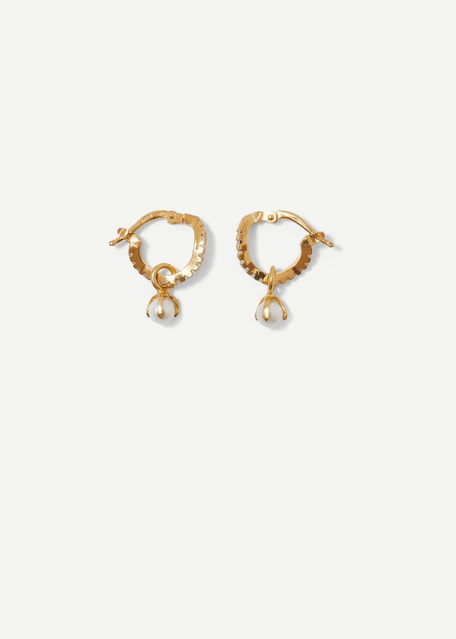 Distorted Hoop Earring Mini | Pearl - Earrings - Cornelia Webb - 2