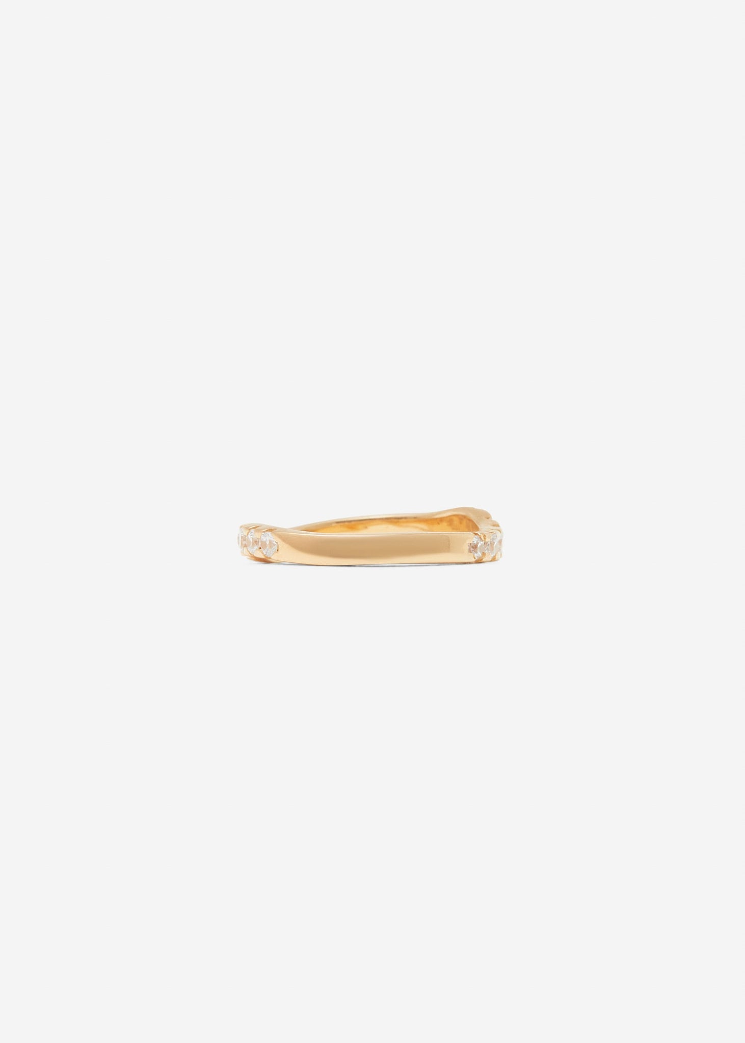 Distorted Single Ring Midi | White - Rings - Cornelia Webb - 5