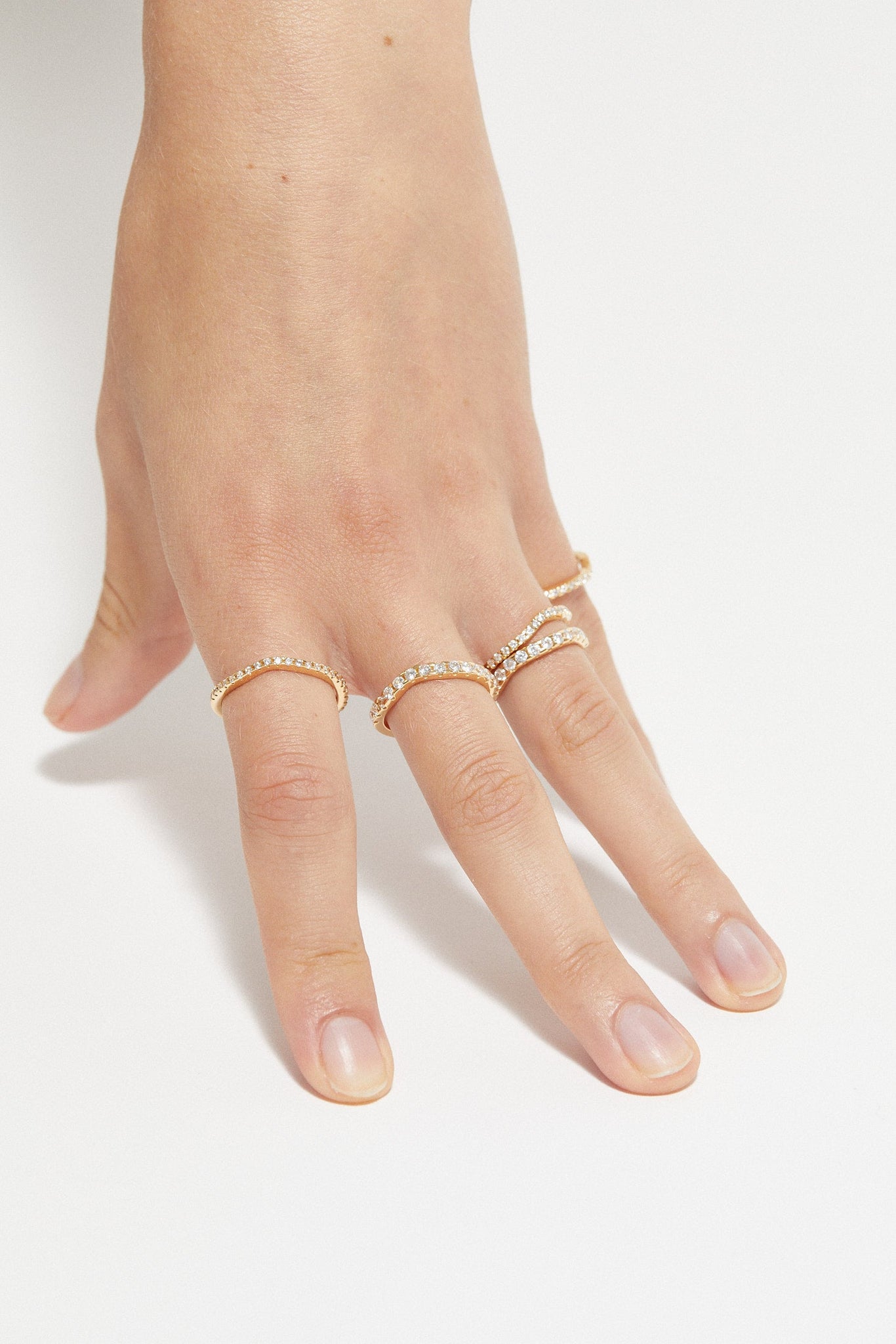 Distorted Single Ring Midi | White - Rings - Cornelia Webb - 4