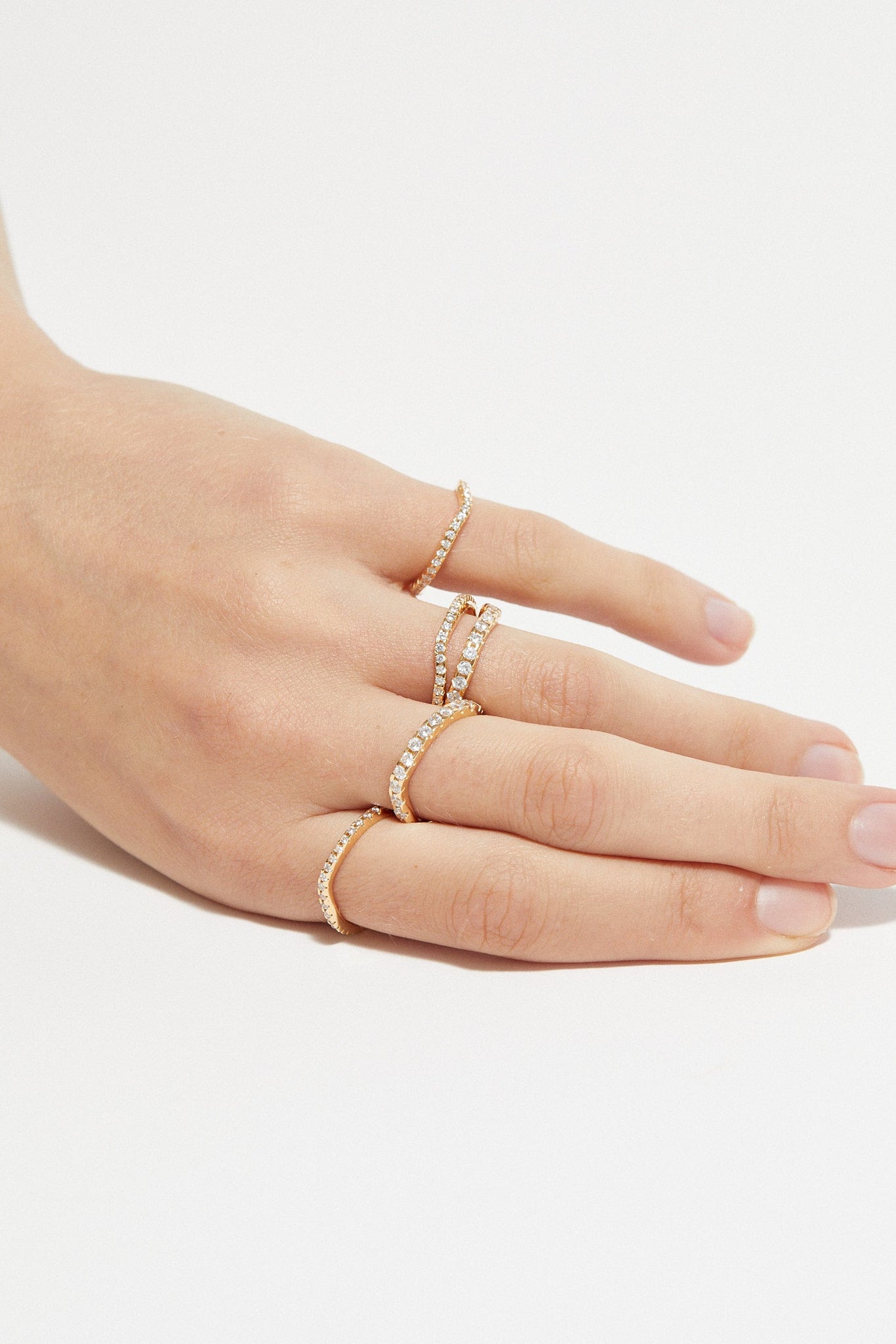 Distorted Single Ring Midi | White - Rings - Cornelia Webb - 7