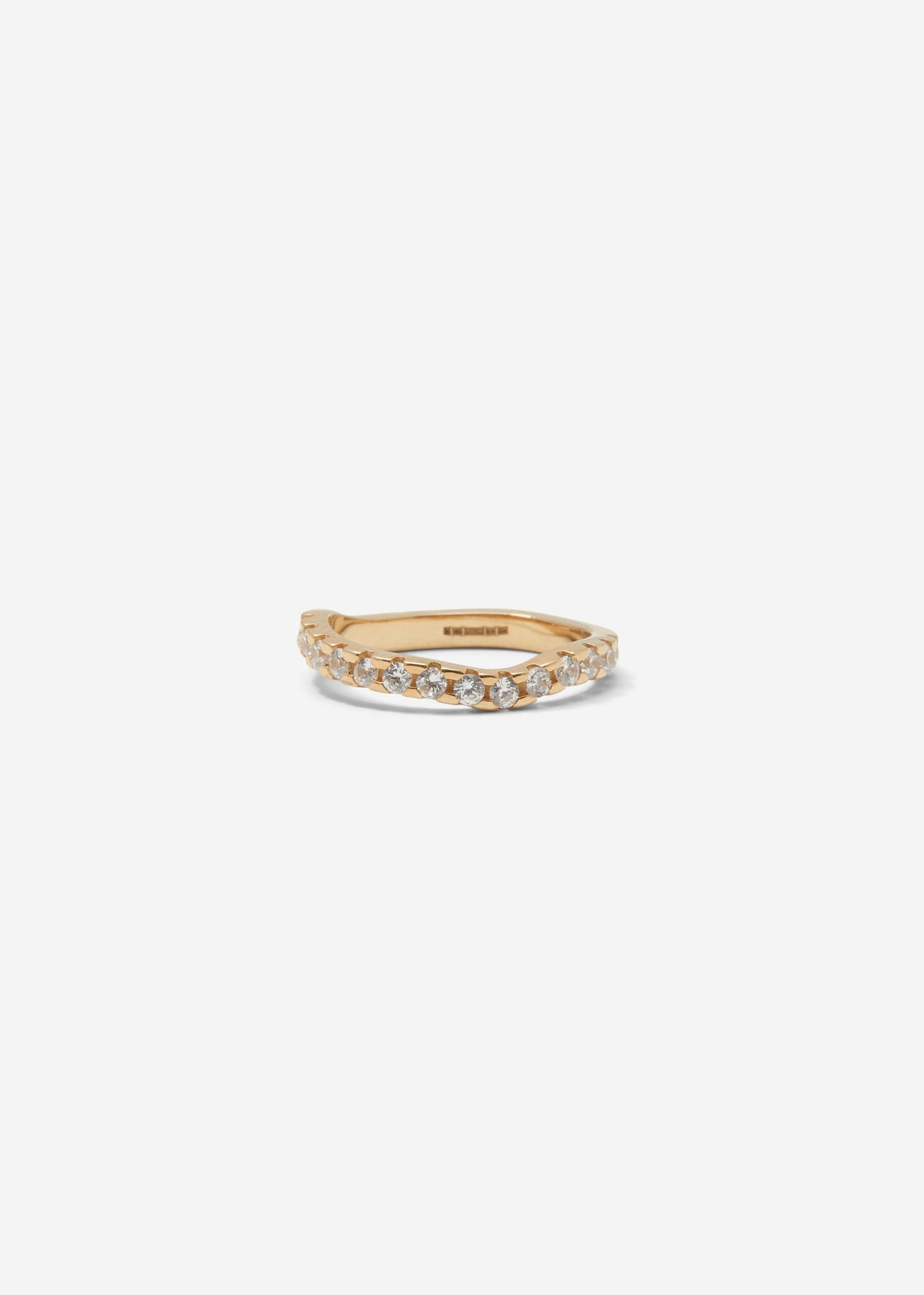 Distorted Single Ring Midi | White - Rings - Cornelia Webb - 1