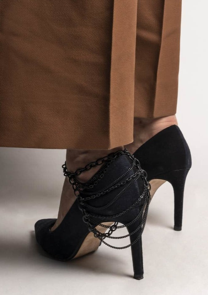 Dressed Draped Heel | Matte Black - SALE - 2