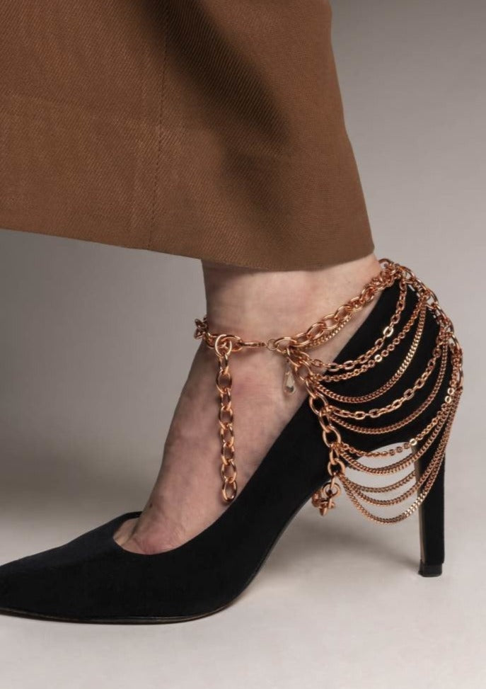 Dressed Draped Heel - Copper CW Body chain archive old, copper, real stock, sale, sample sale