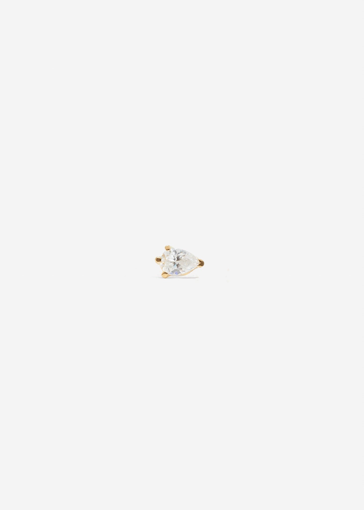 Drop Diamond Stud Earring | 18k gold - Customised 1