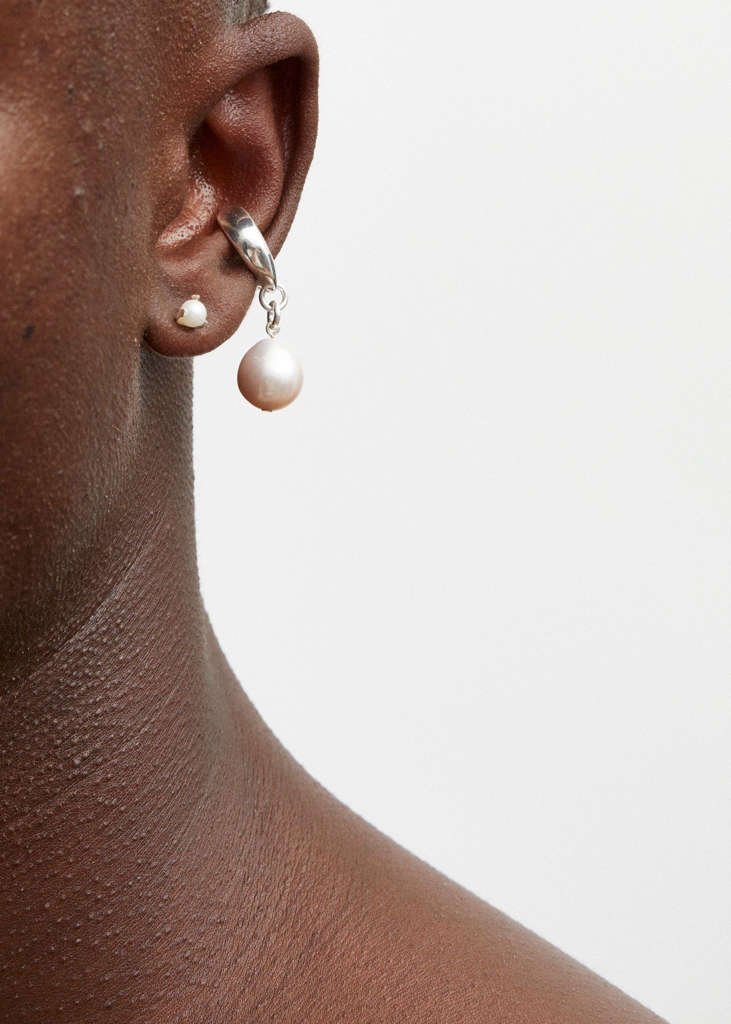 Folded Ear Cuff Mini | Pearl Drop - SALE 1