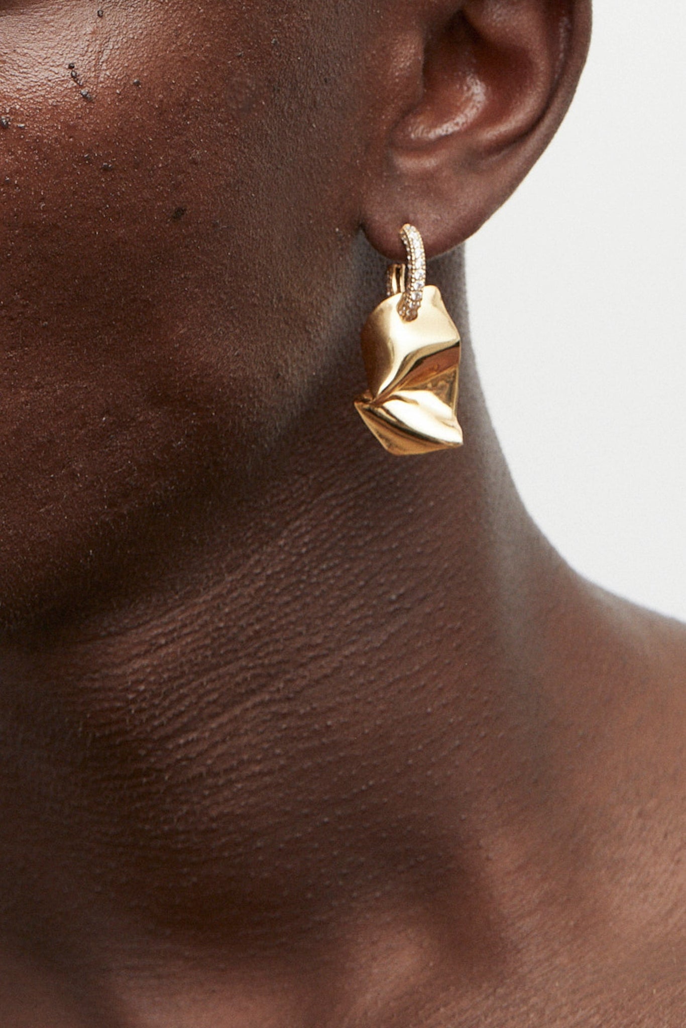 Folded Hoop Earring Midi - Earrings - Cornelia Webb - 2