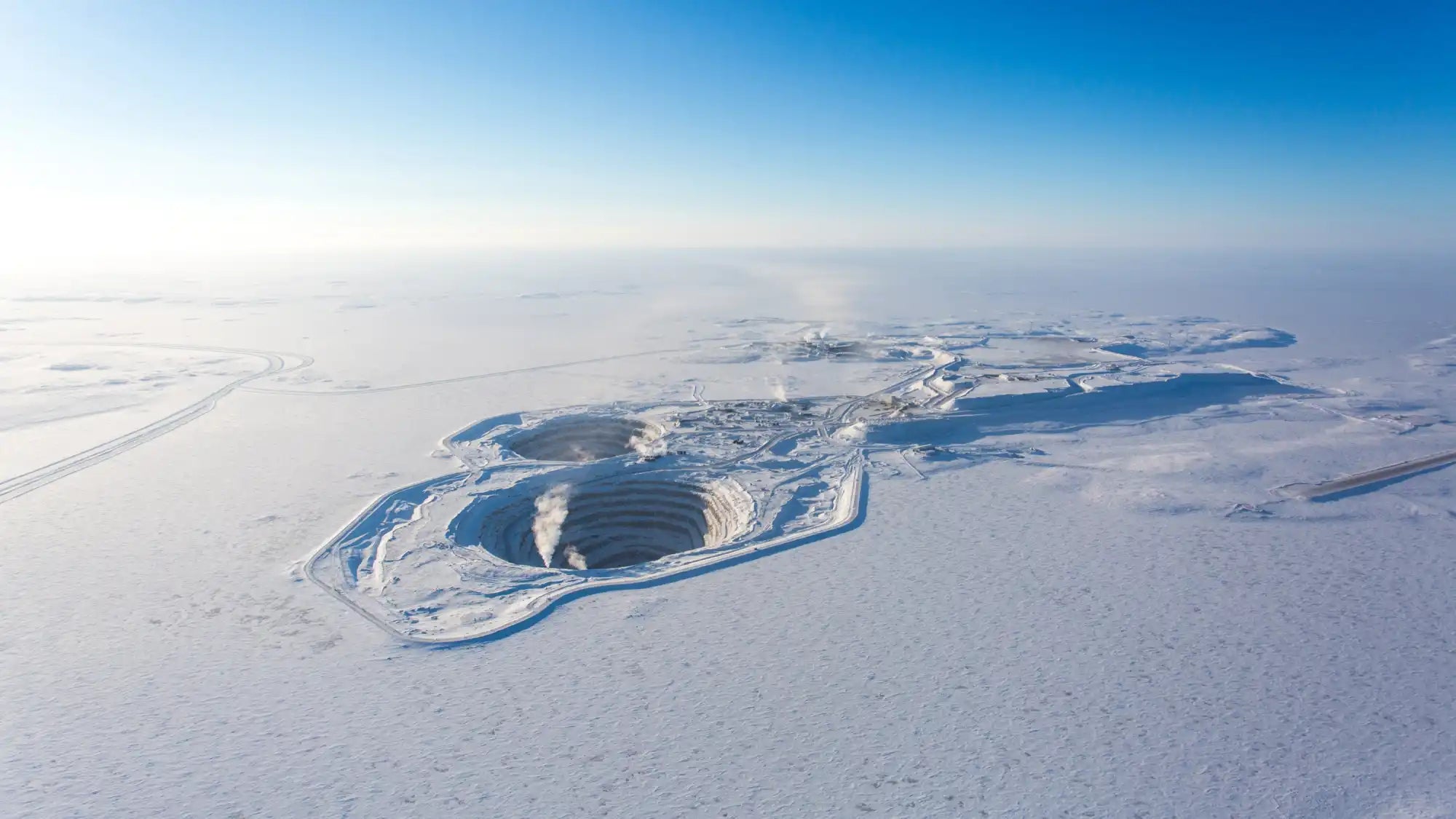 Massive open-pit mine.