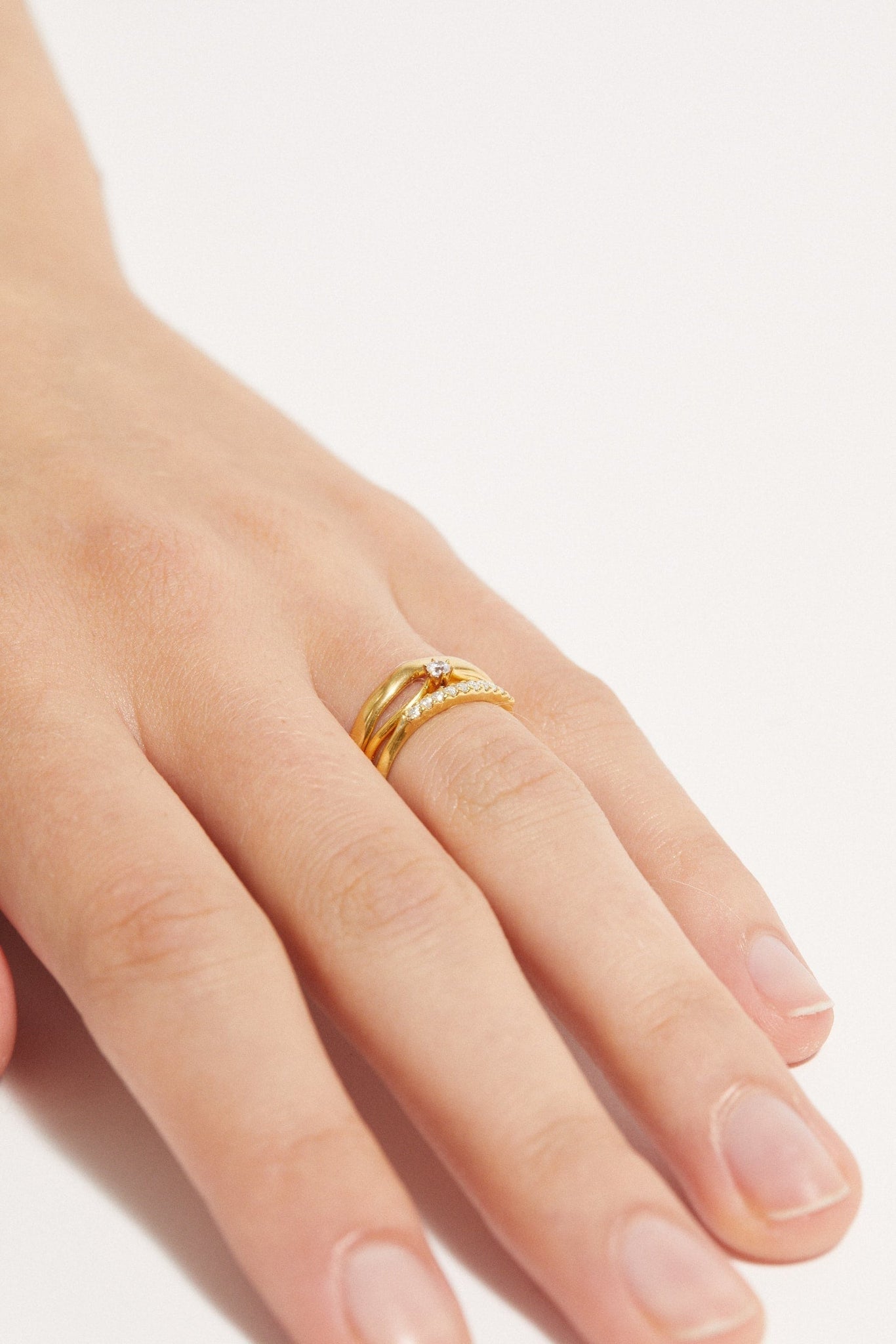 Molded Brilliant Cut Solitaire Ring 0.05 ct - Rings - Customised - 6