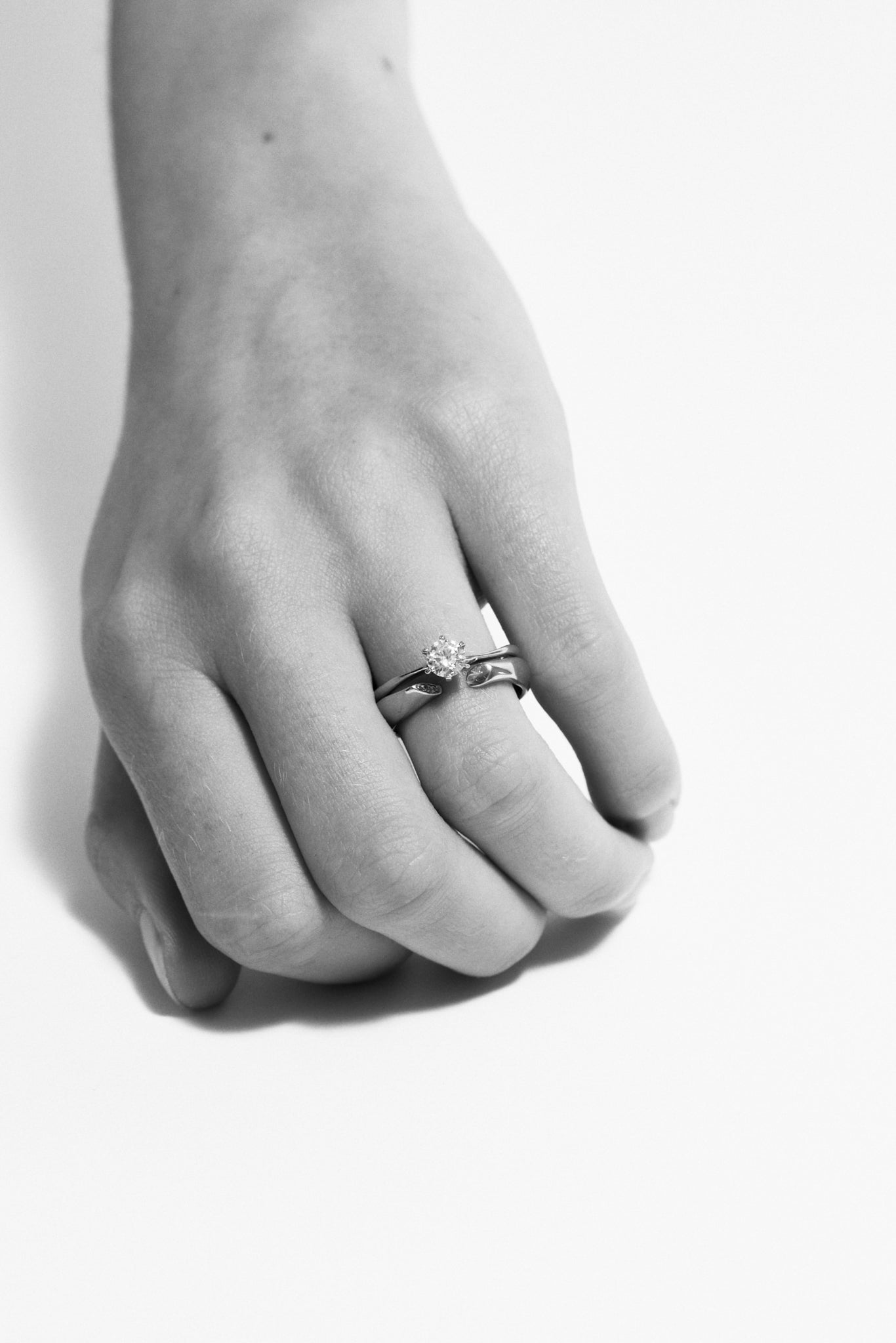 Molded Brilliant Cut Solitaire Ring 0.5 ct - Customised - 2