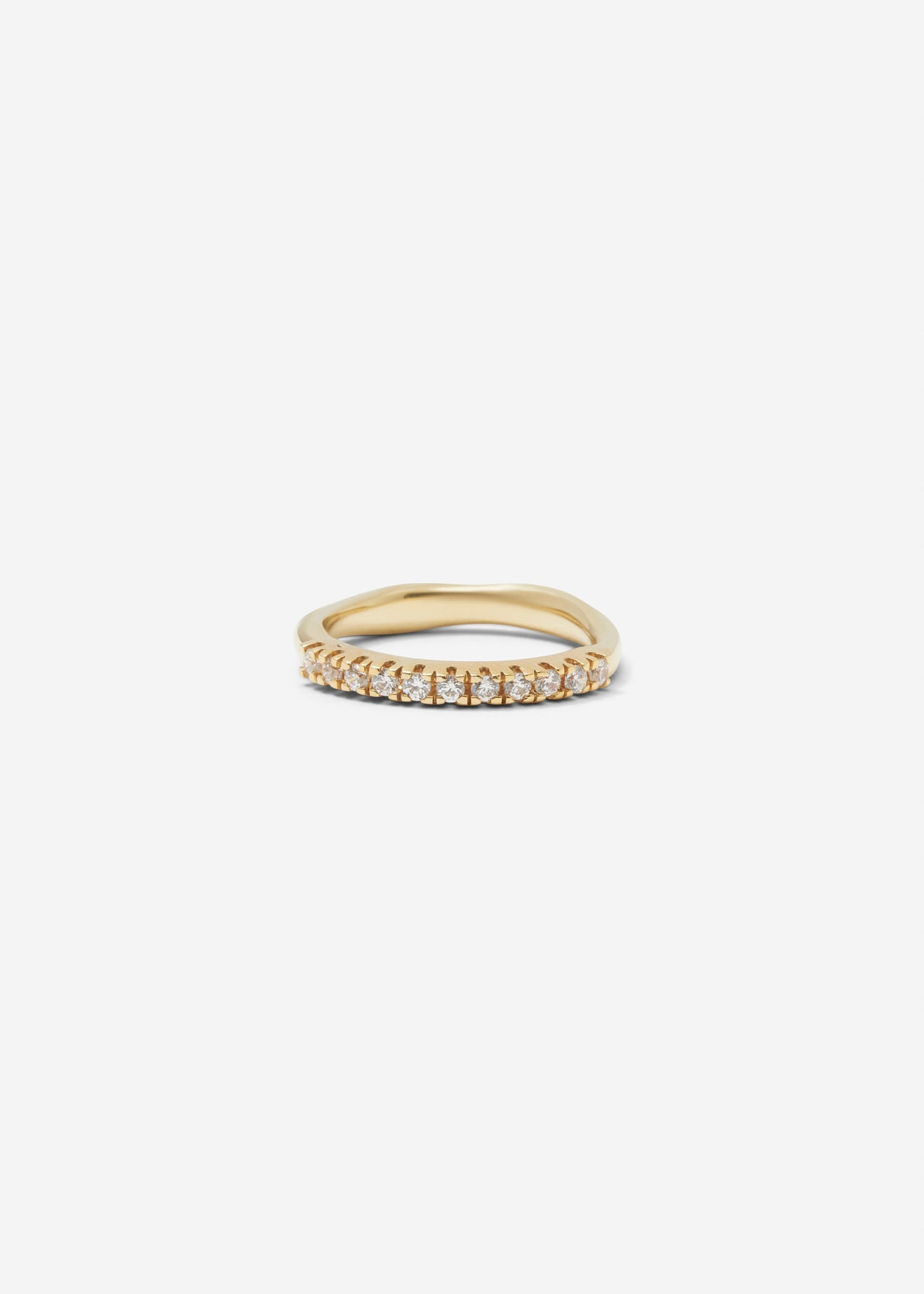 Molded French-V Set 1/3 Eternity Band 0.02 ct - Customised - 1