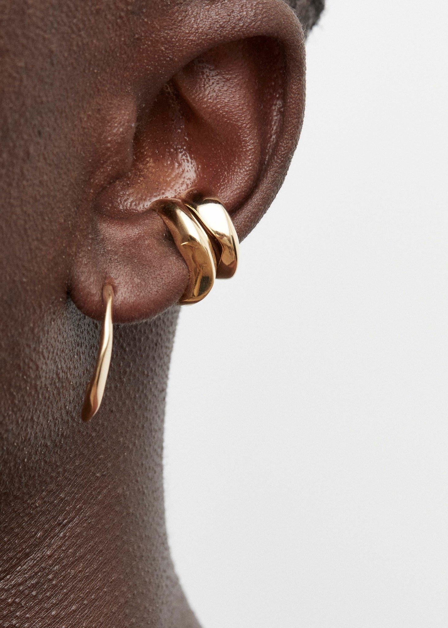 Molded Organic Hoop Earring Maxi - Cornelia Webb - 4