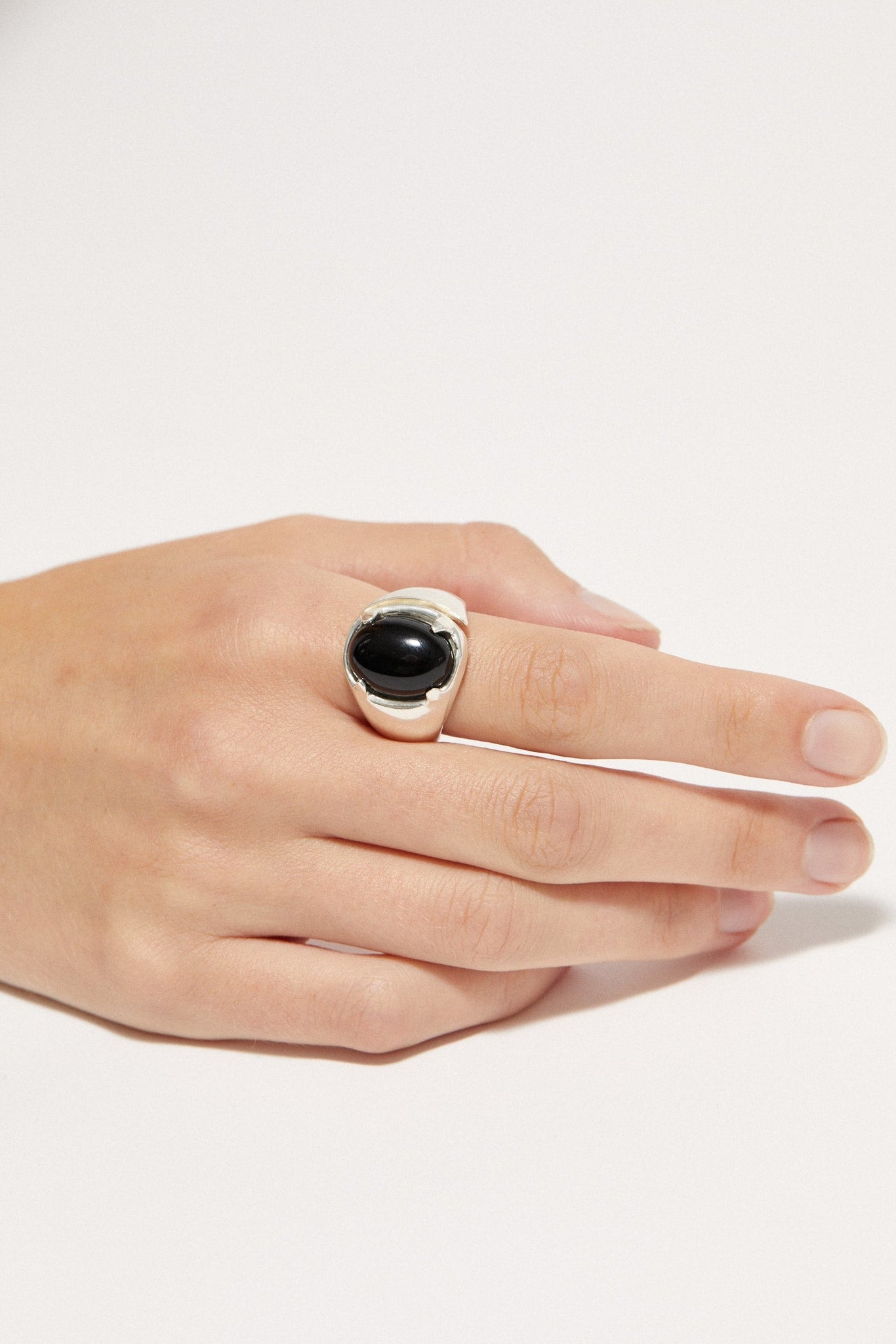 Molded Signet Ring | Onyx - Rings - Cornelia Webb - 2