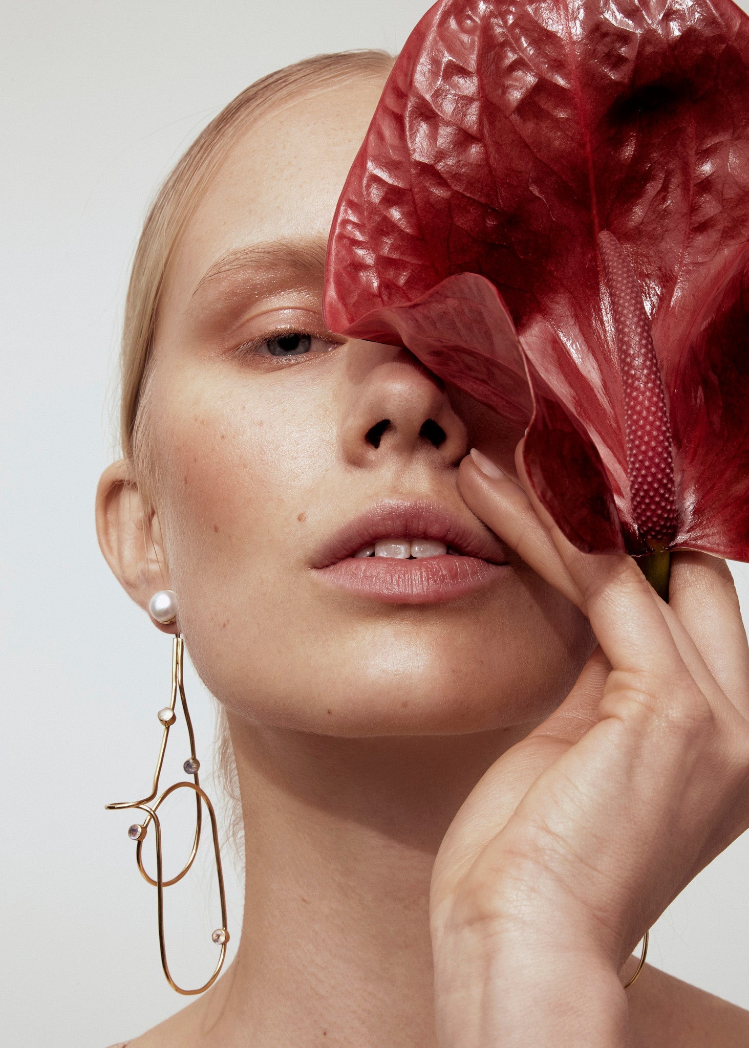 Moonstone Twisted Drop Earring Maxi - Sample - 1