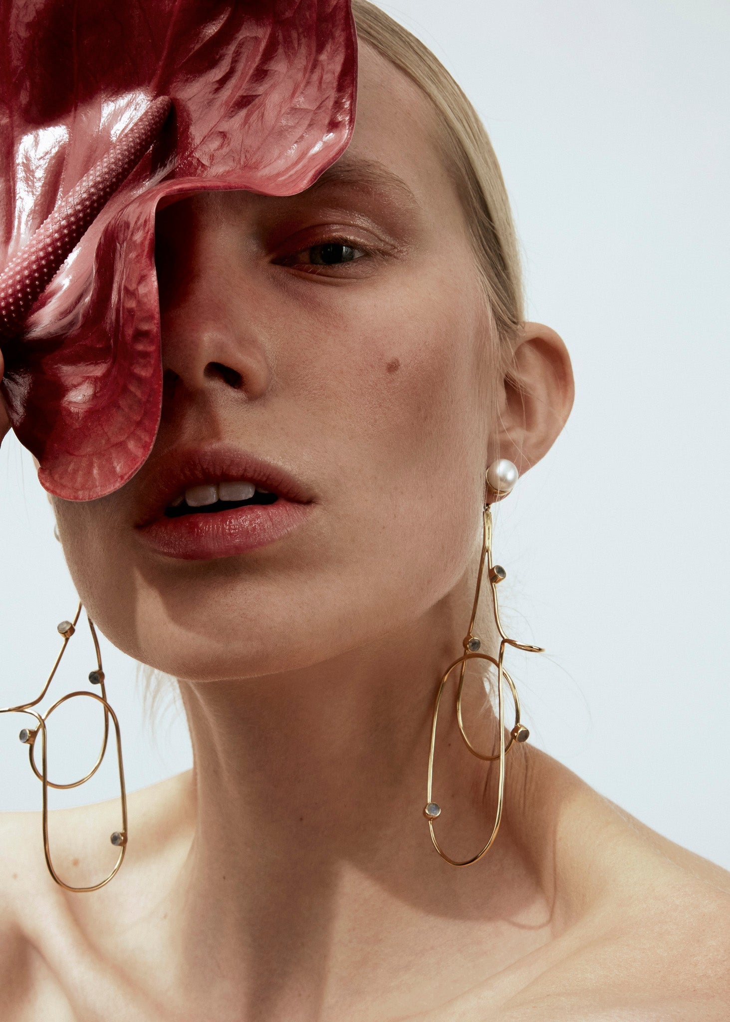 Moonstone Twisted Drop Earring Maxi - Sample - 3