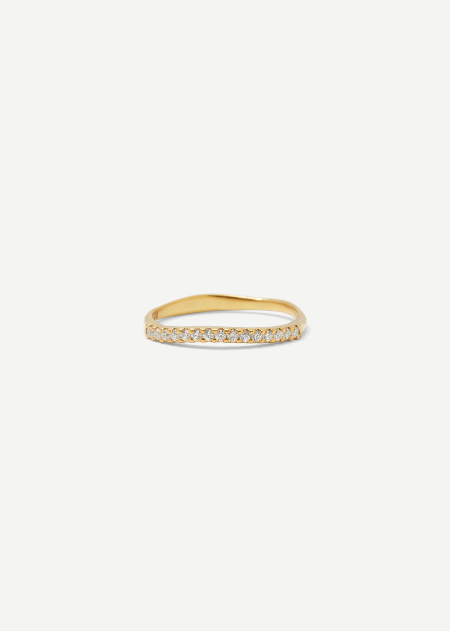 Organic Scallop Set 1/3 Eternity Band 0.01 ct - Rings - Customised - 1