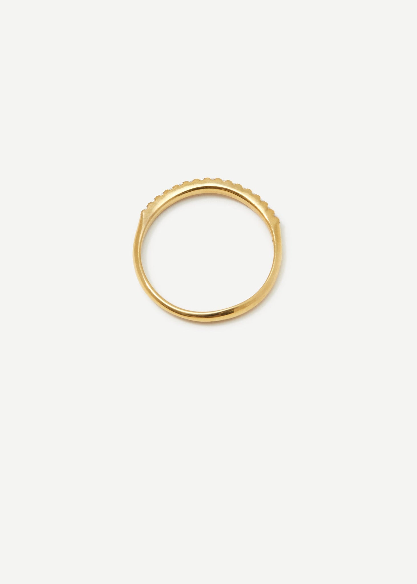 Organic Scallop Set 1/3 Eternity Band 0.01 ct - Rings - Customised - 4