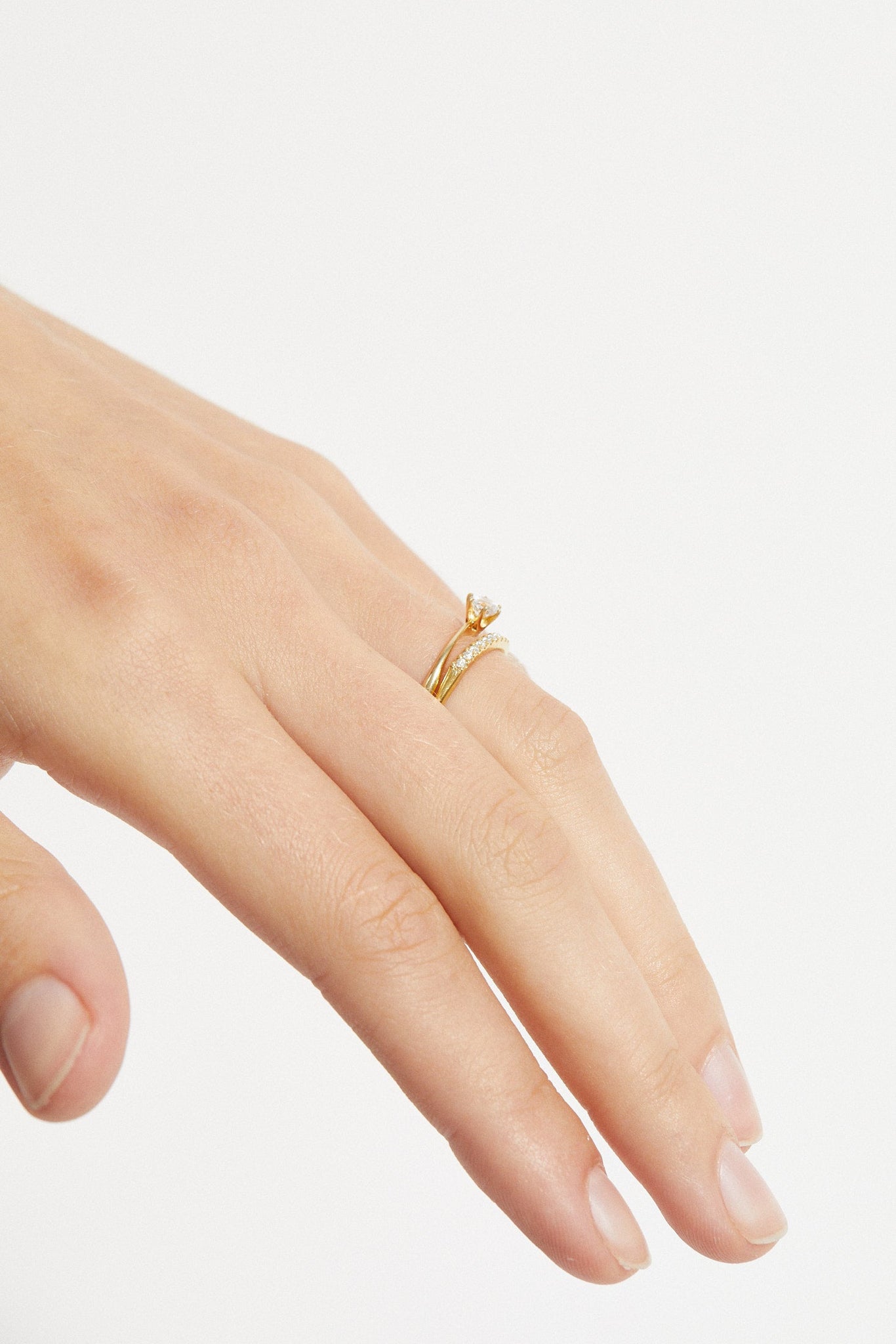Organic Scallop Set 1/3 Eternity Band 0.01 ct - Customised 6