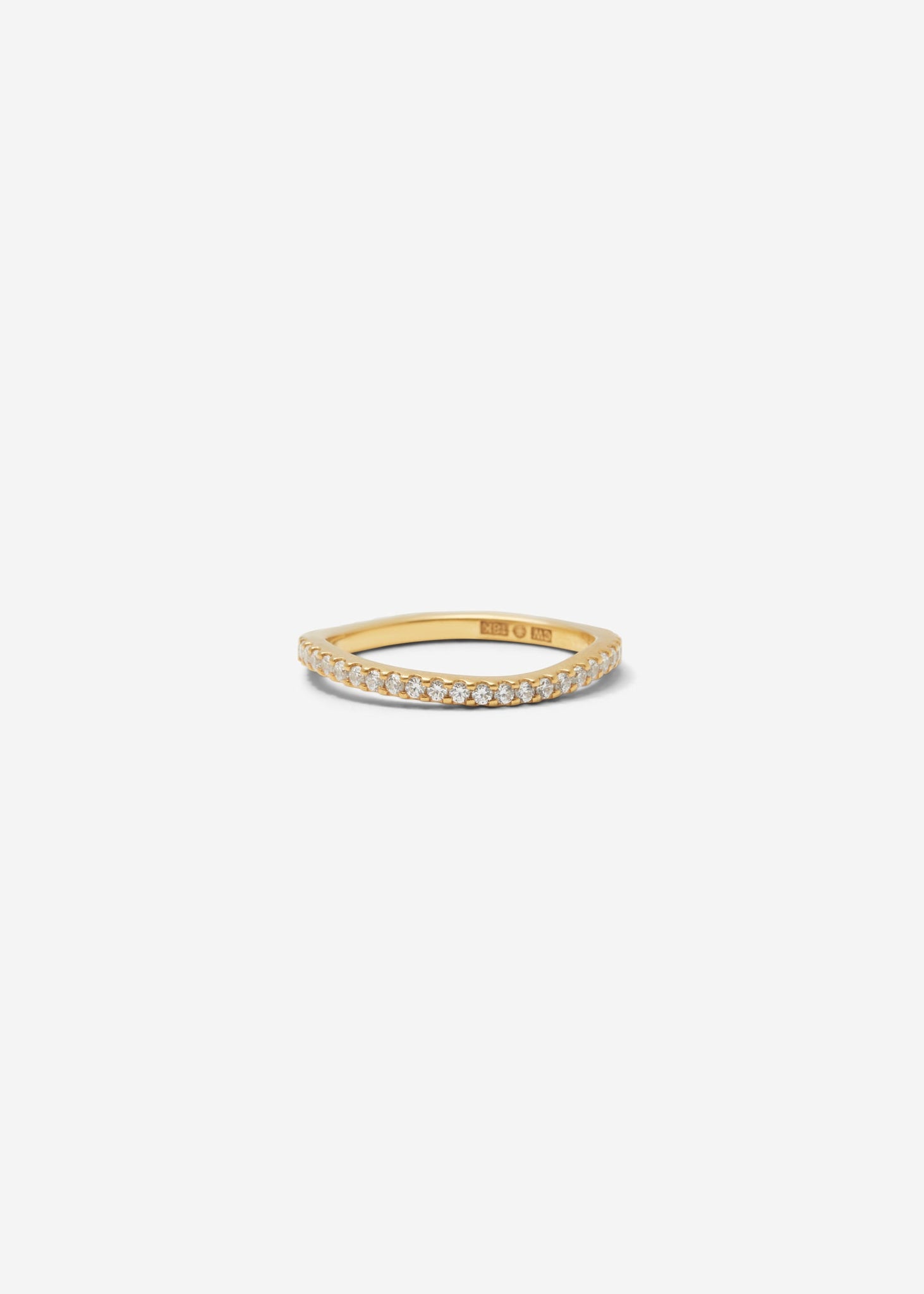 Organic Scallop Set Full Eternity Band 0.01 ct - Customised - 1