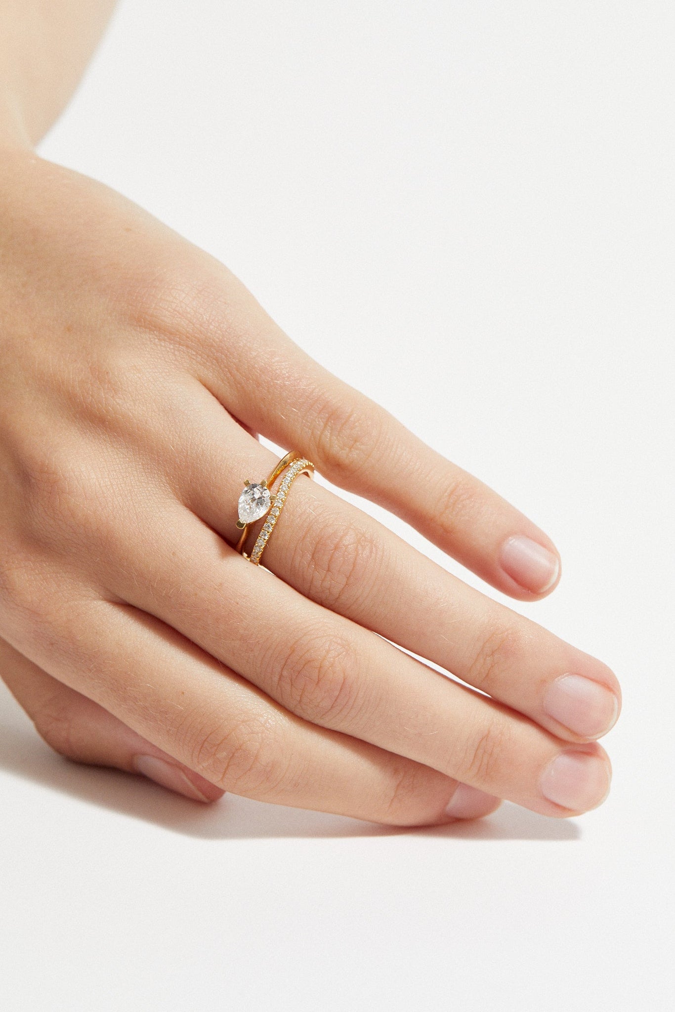 Organic Scallop Set Full Eternity Band 0.01 ct - Rings - Customised - 2