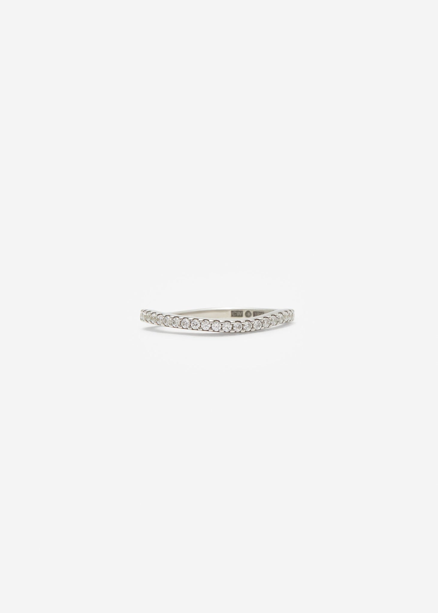 Organic Scallop Set Full Eternity Band 0.01 ct - Customised - 8