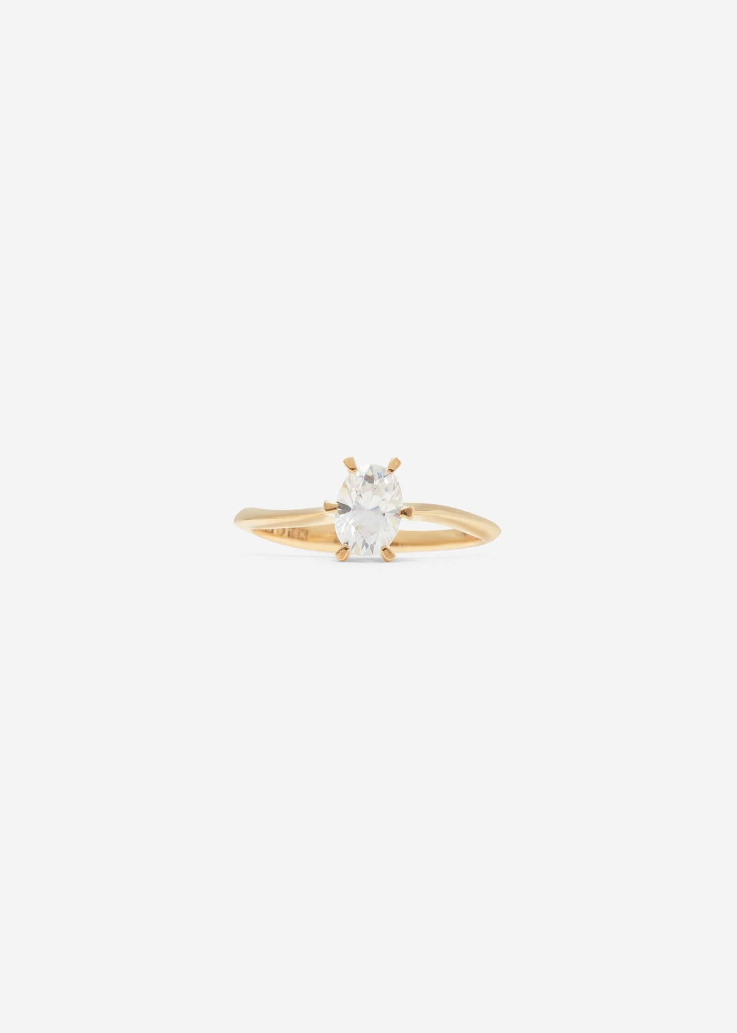 Oval Solitaire Ring Maxi 0.7 - 0.9 Ct - Customised - 7