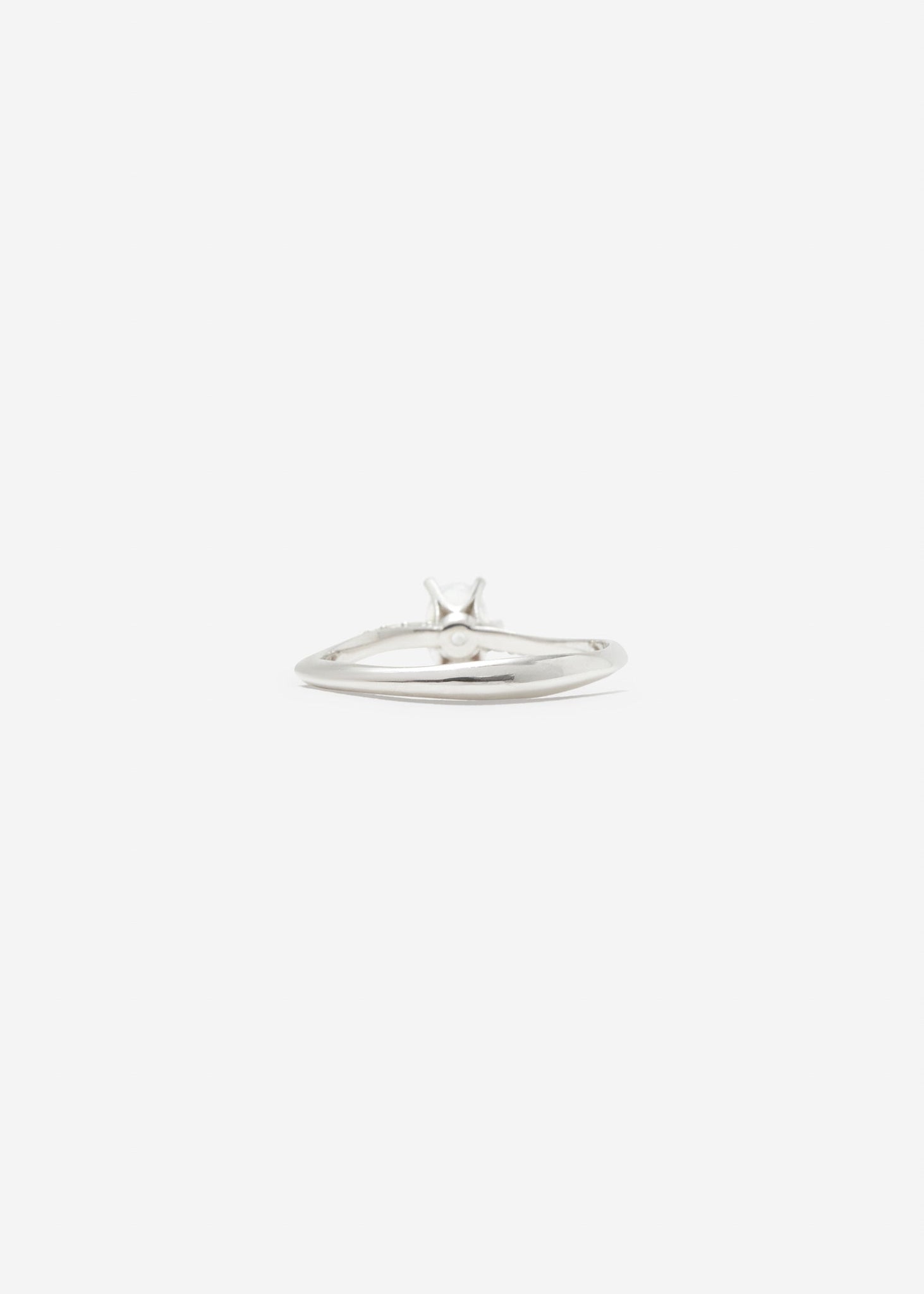 Oval Solitaire Ring Midi Pavé 0.3 - 0.5 Ct - Rings - Customised - 4