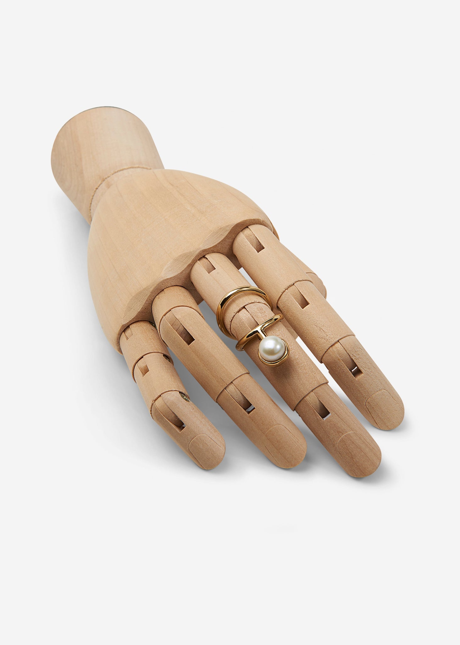 Pearl knuckle Ring - Gold - Sample - 2