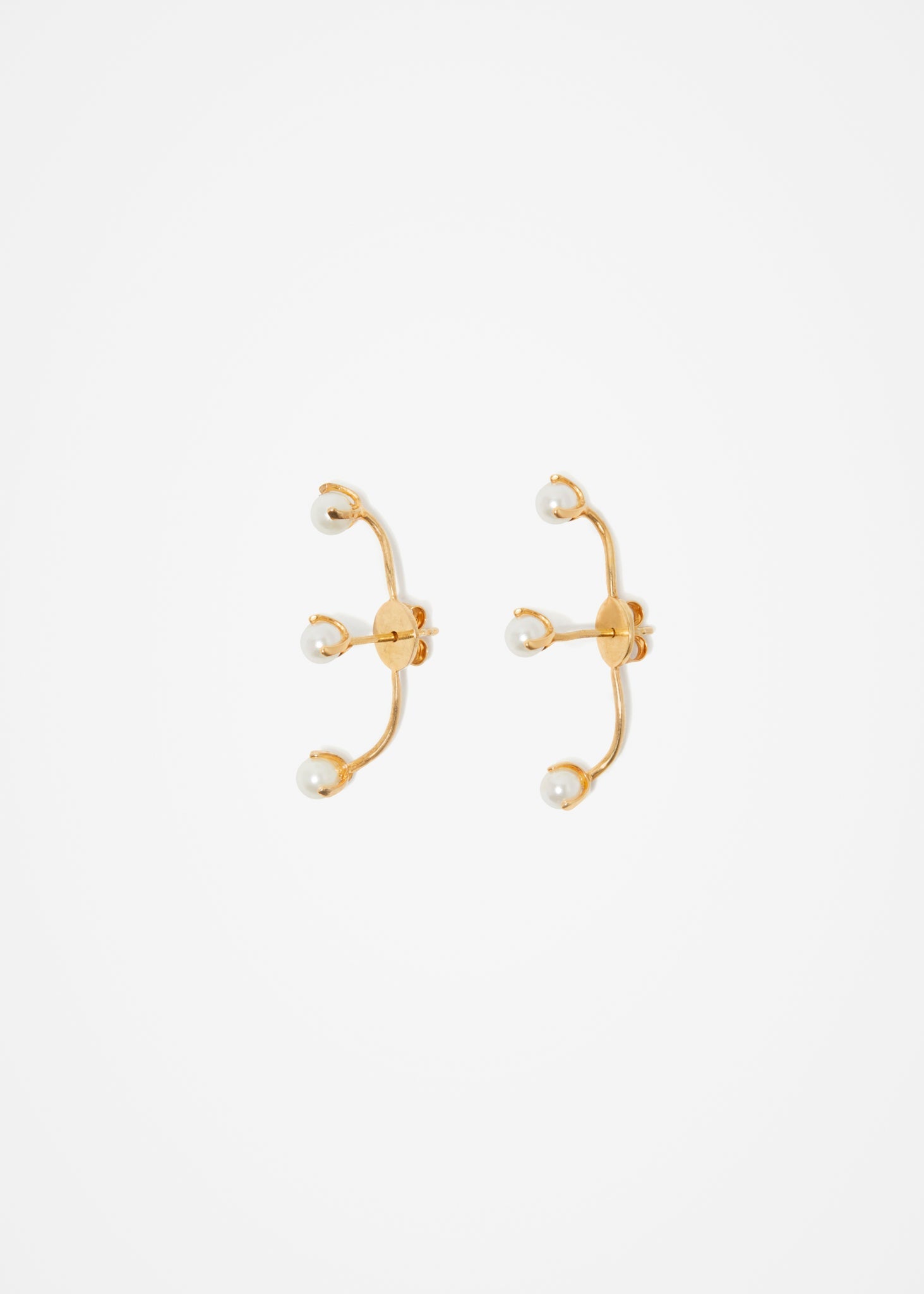 Pearled Barbell Earring - Cornelia Webb - 4