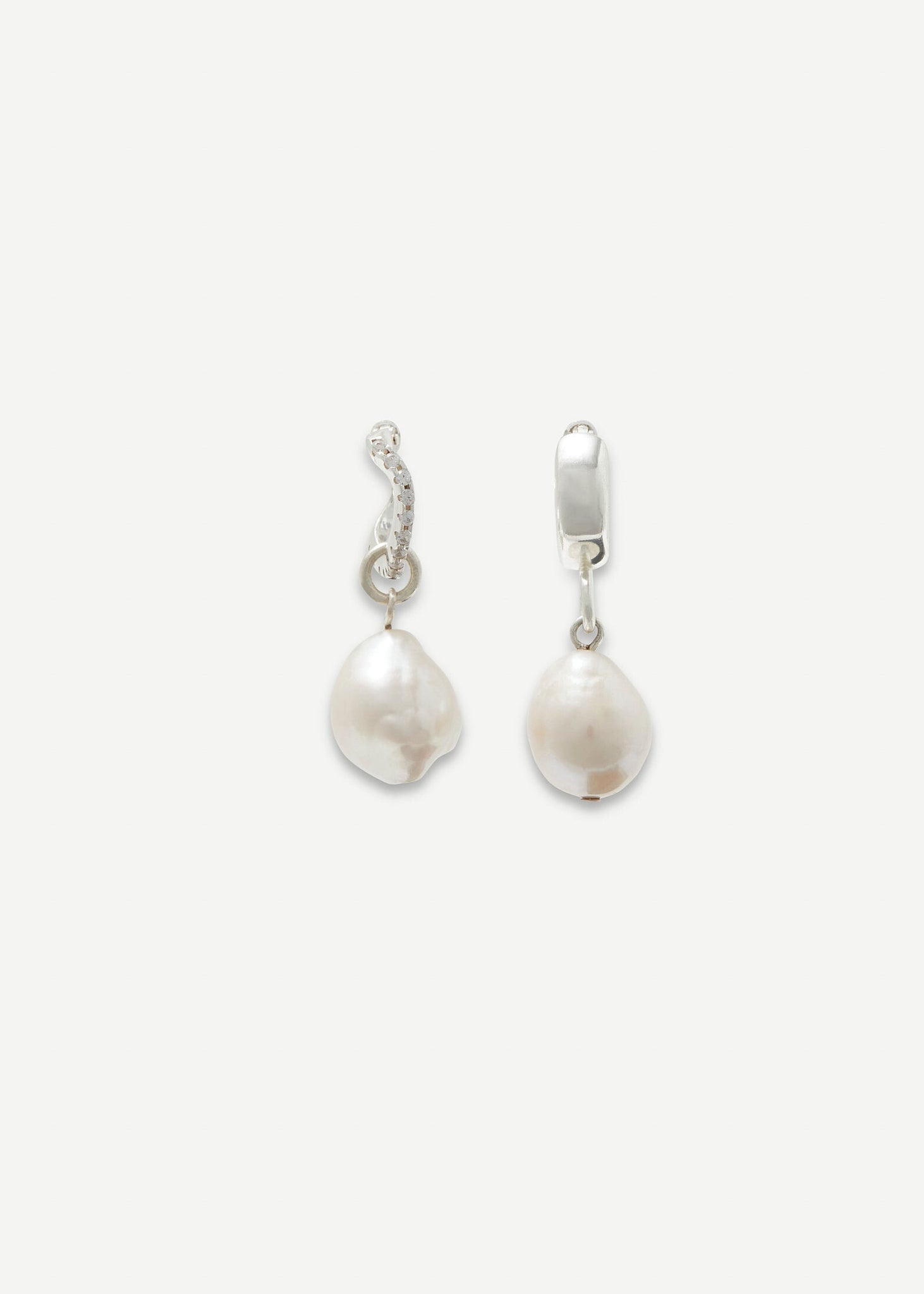 Pearled Drop Hoop Earring - Earrings - Cornelia Webb - 3