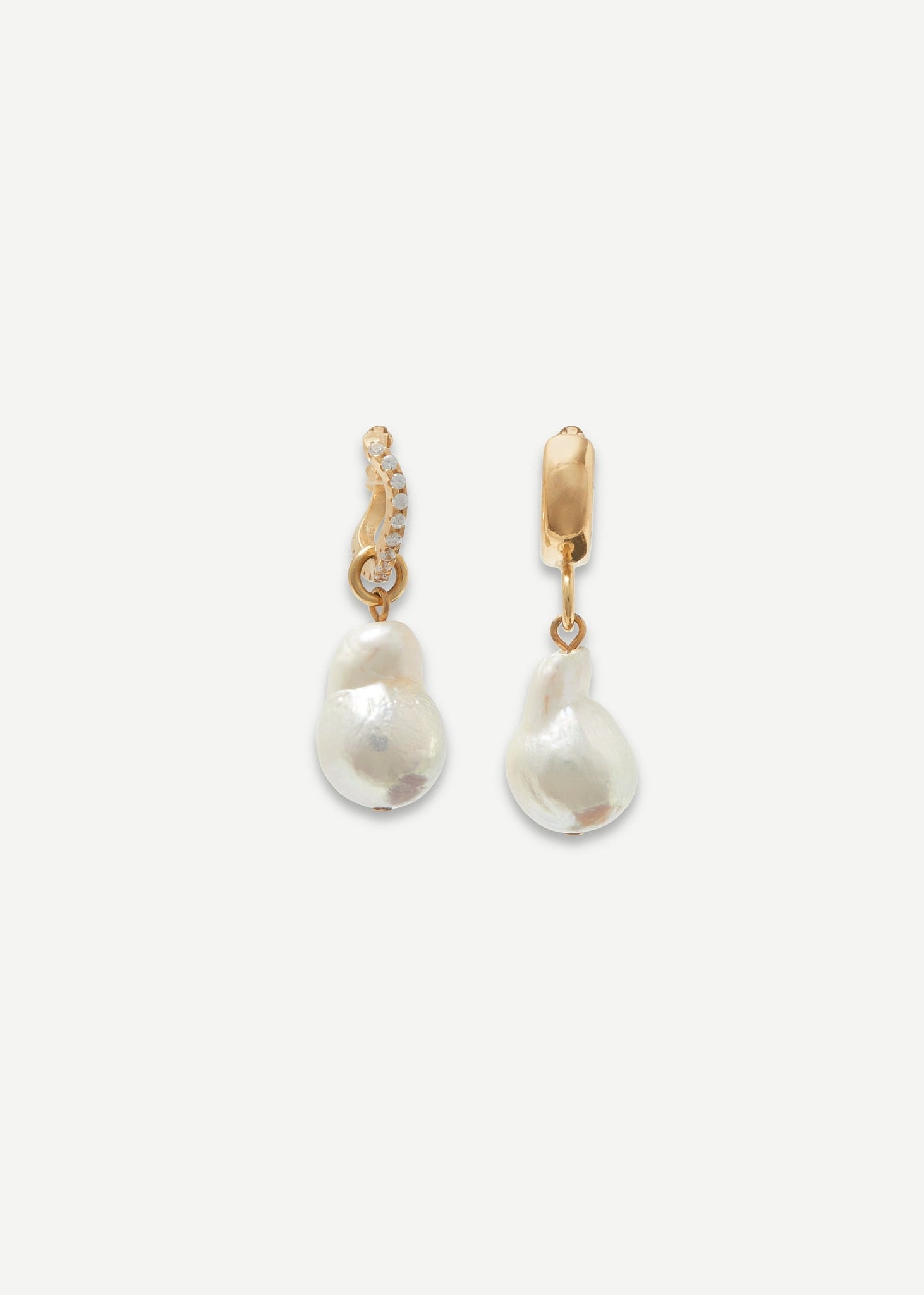 Pearled Drop Hoop Earring - Earrings - Cornelia Webb - 3